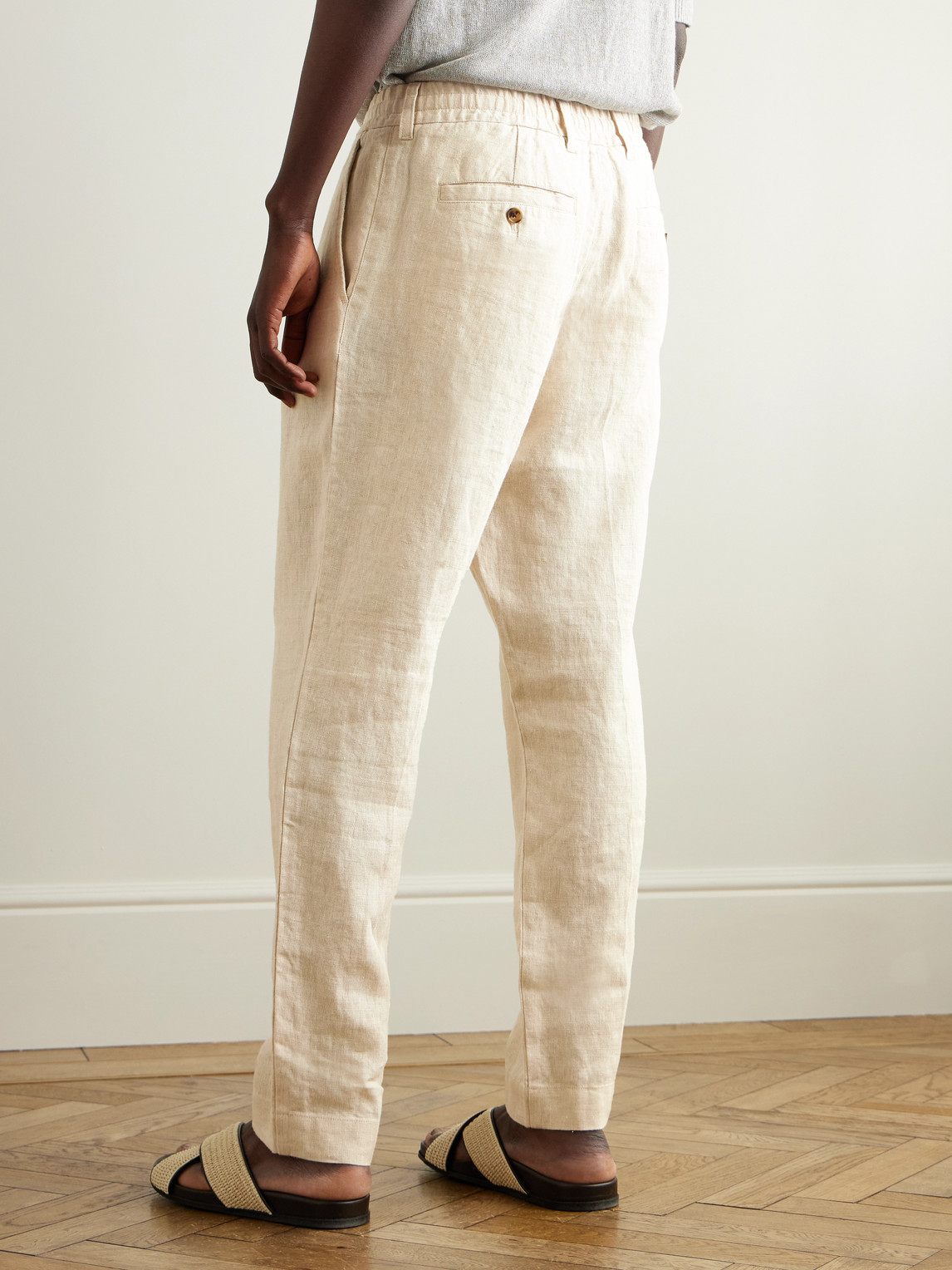 Billie 1454 Tapered Linen Trousers