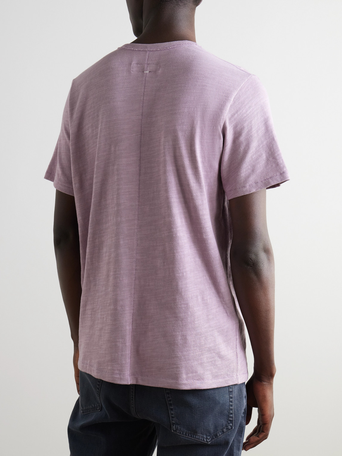 Rag & Bone Classic Flame Cotton-jersey T-shirt In Pink