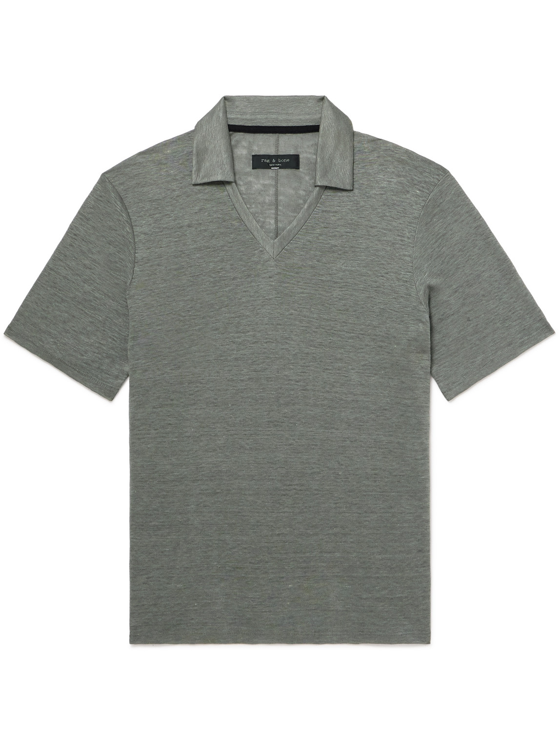 Rag & Bone Johnny Linen Polo Shirt