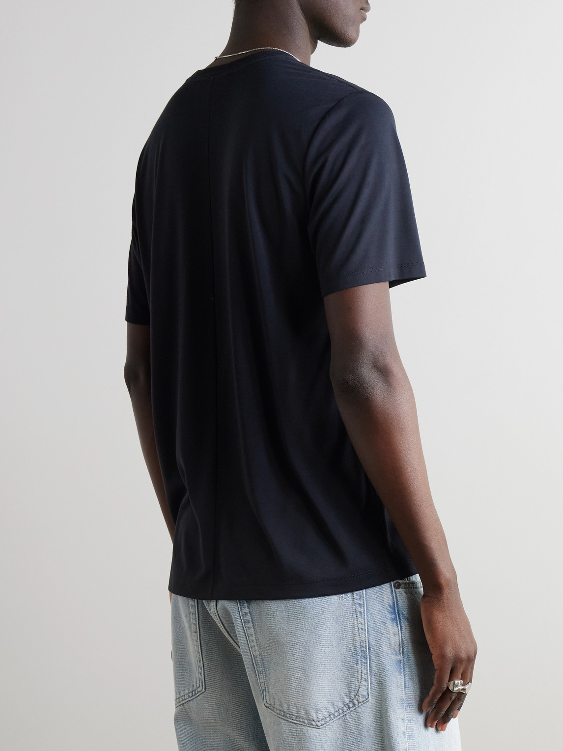 Rag & Bone Tech-jersey T-shirt In Black