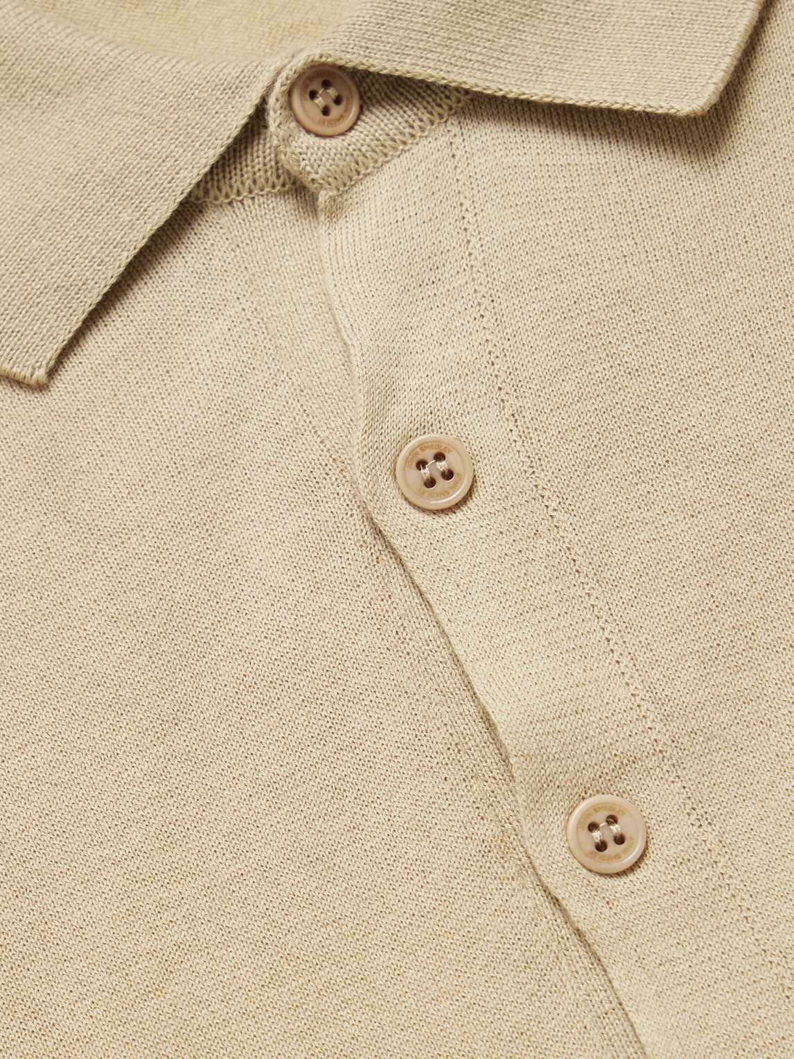 John Smedley Mens Flax Elias Short-sleeves Cotton And Cashmere Polo Shirt