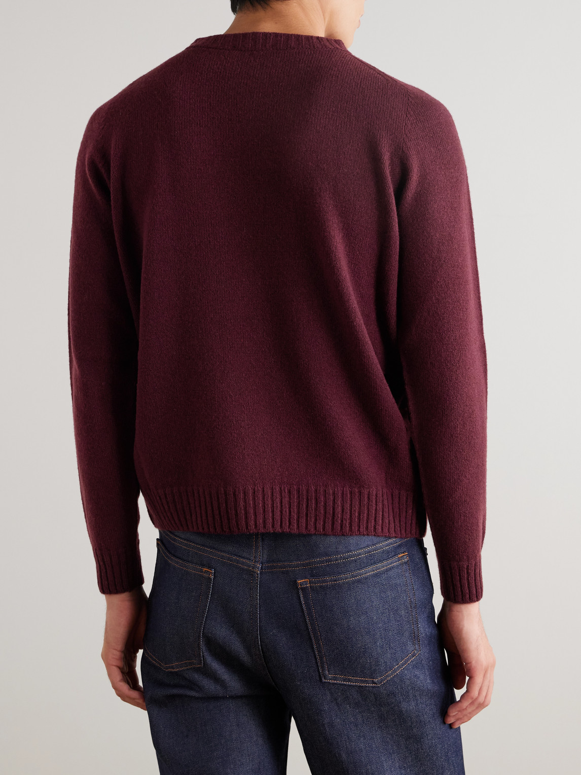 John Smedley Norfolk Recycled-cashmere And Merino Wool-blend Sweater In Red