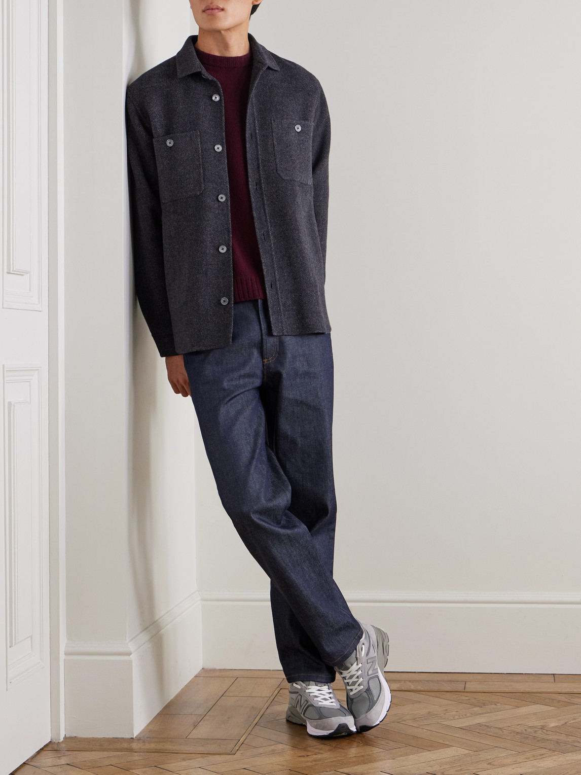 John Smedley Norfolk Recycled-cashmere And Merino Wool-blend Sweater In Red