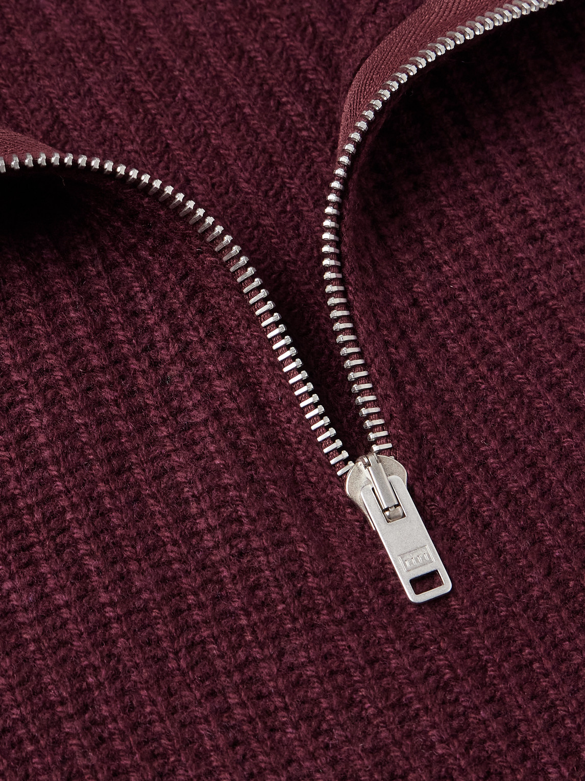 Ryker Ribbed Recycled-Cashmere And Wool-Blend Half-Zip Sweater