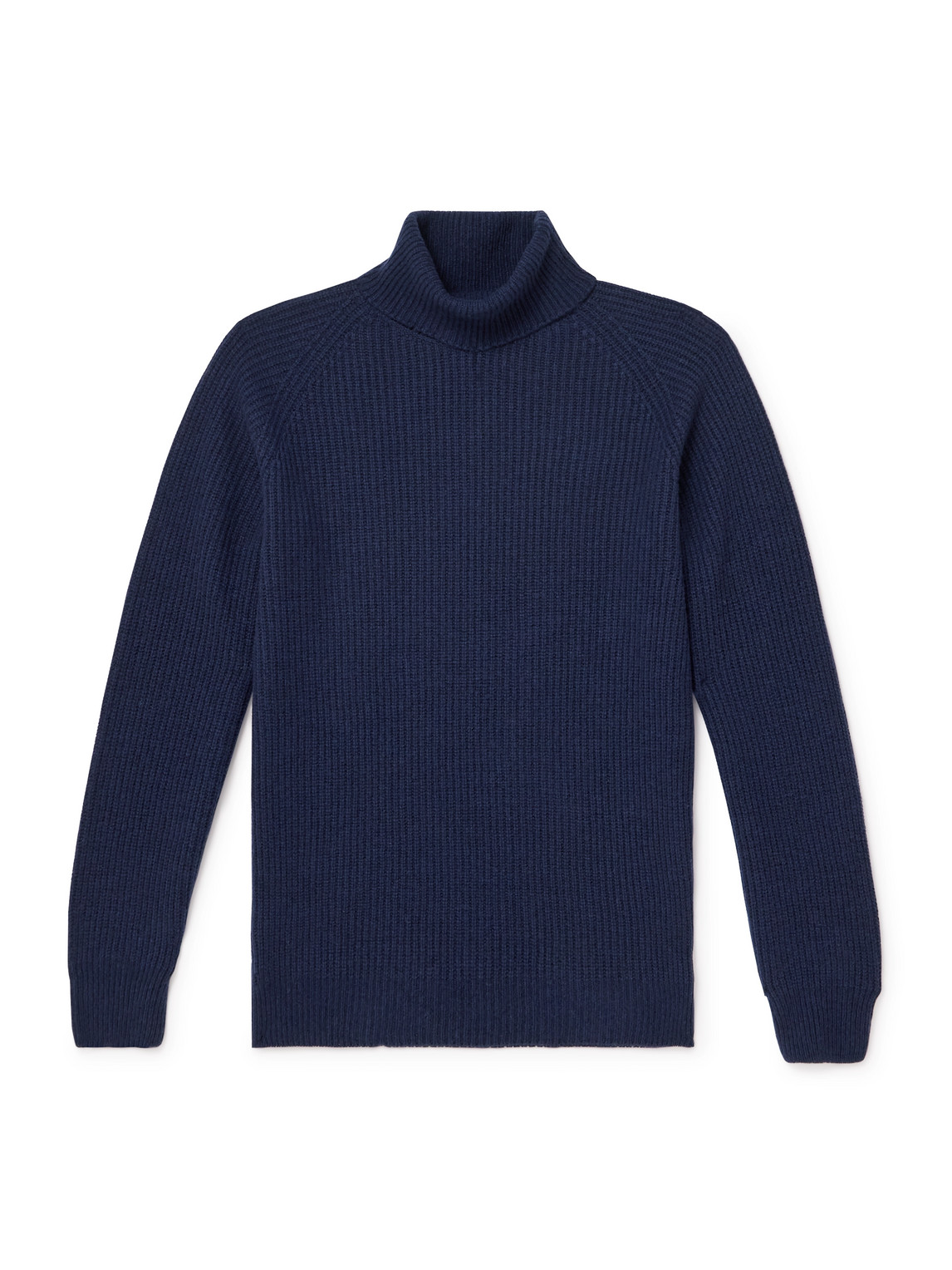 John Smedley Auckland Recycled-cashmere And Wool-blend Rollneck Sweater In Blue