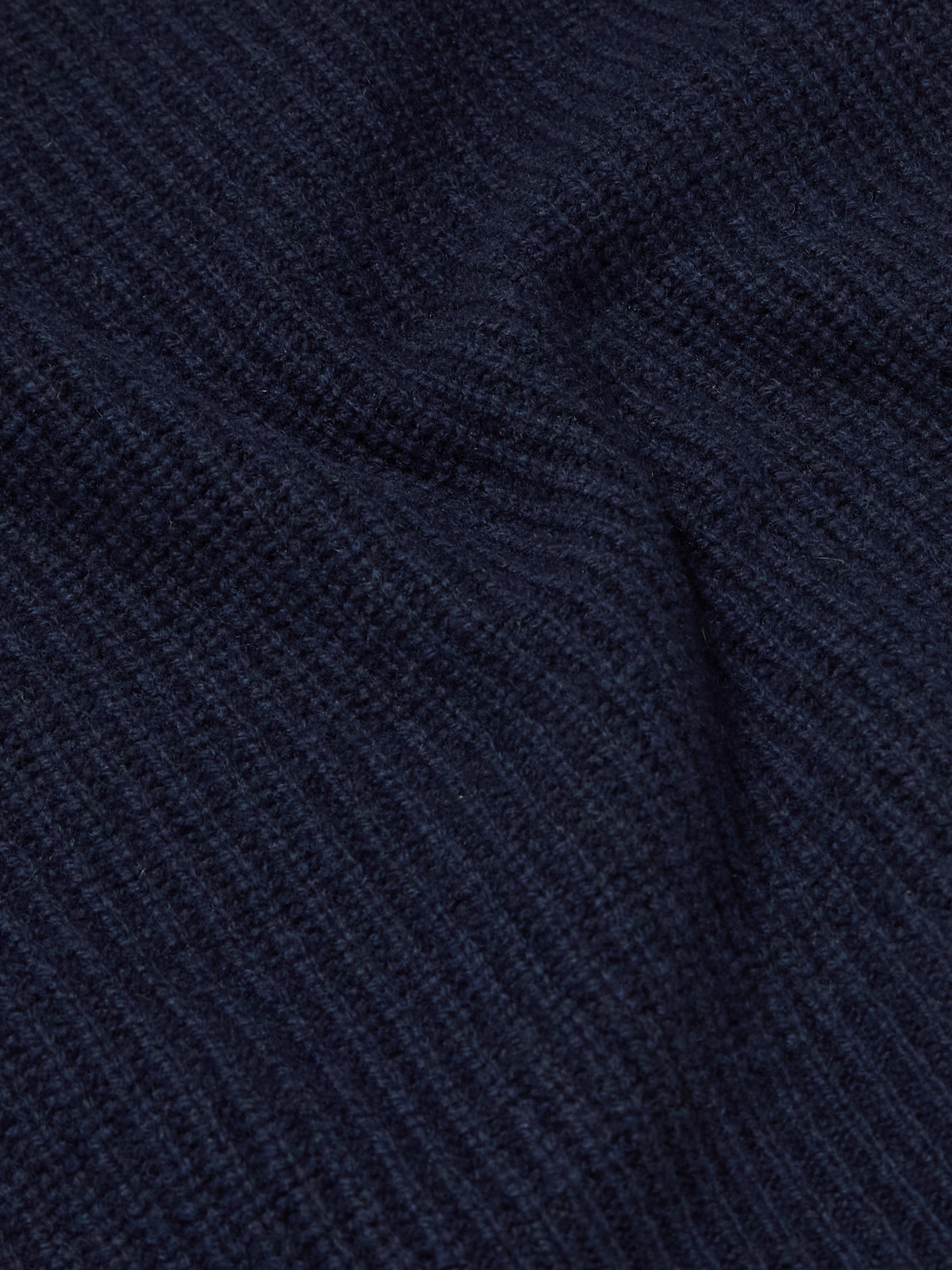 Ryker Ribbed Recycled-Cashmere And Wool-Blend Half-Zip Sweater