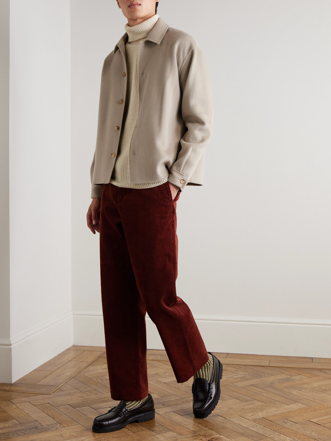 John Smedley Auckland Recycled-cashmere And Wool-blend Rollneck Sweater In Neutral