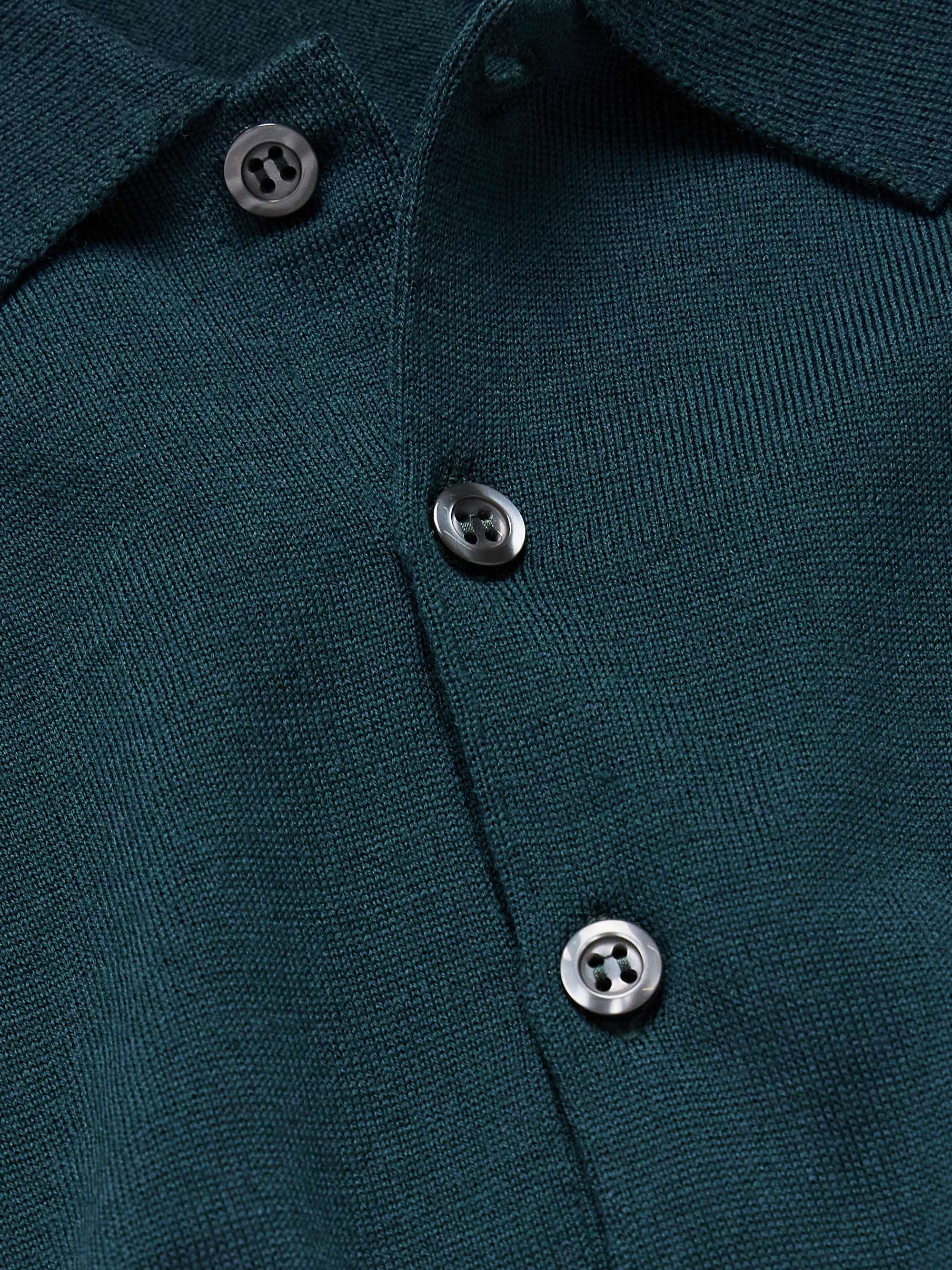 JOHN SMEDLEY Belper Slim-Fit Merino Wool Polo Shirt
