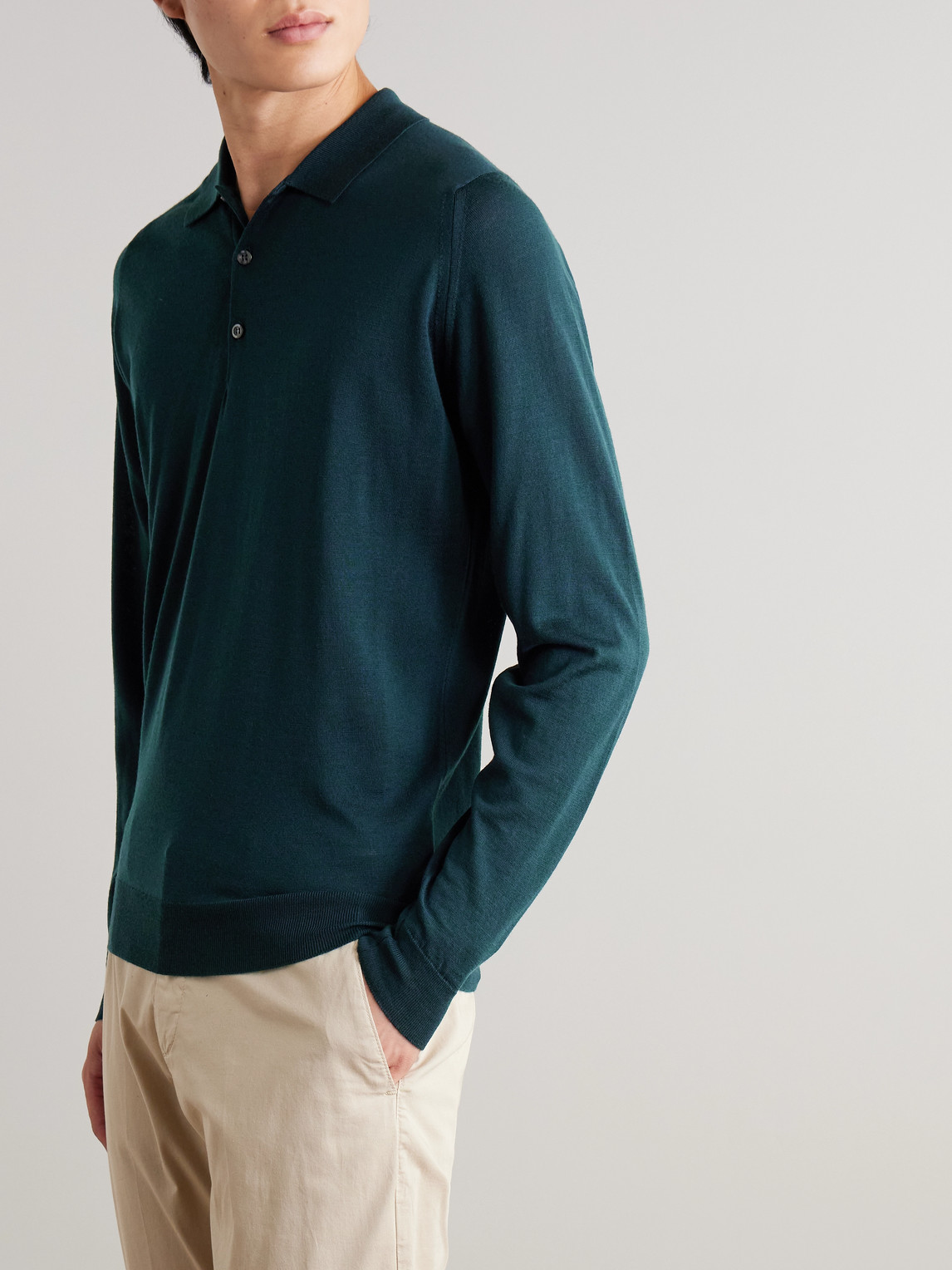 Belper Slim-Fit Merino Wool Polo Shirt