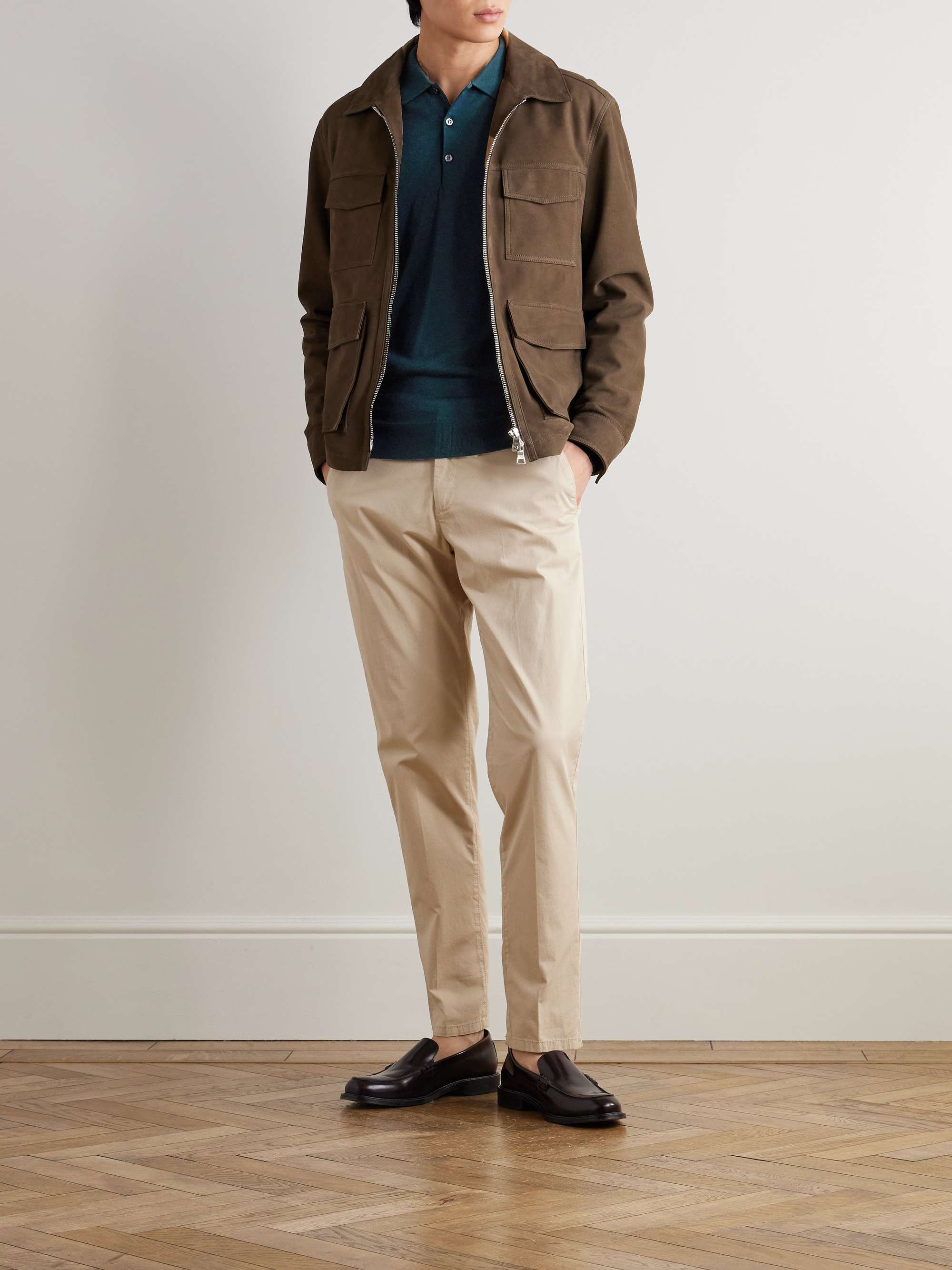 JOHN SMEDLEY Belper Slim-Fit Merino Wool Polo Shirt