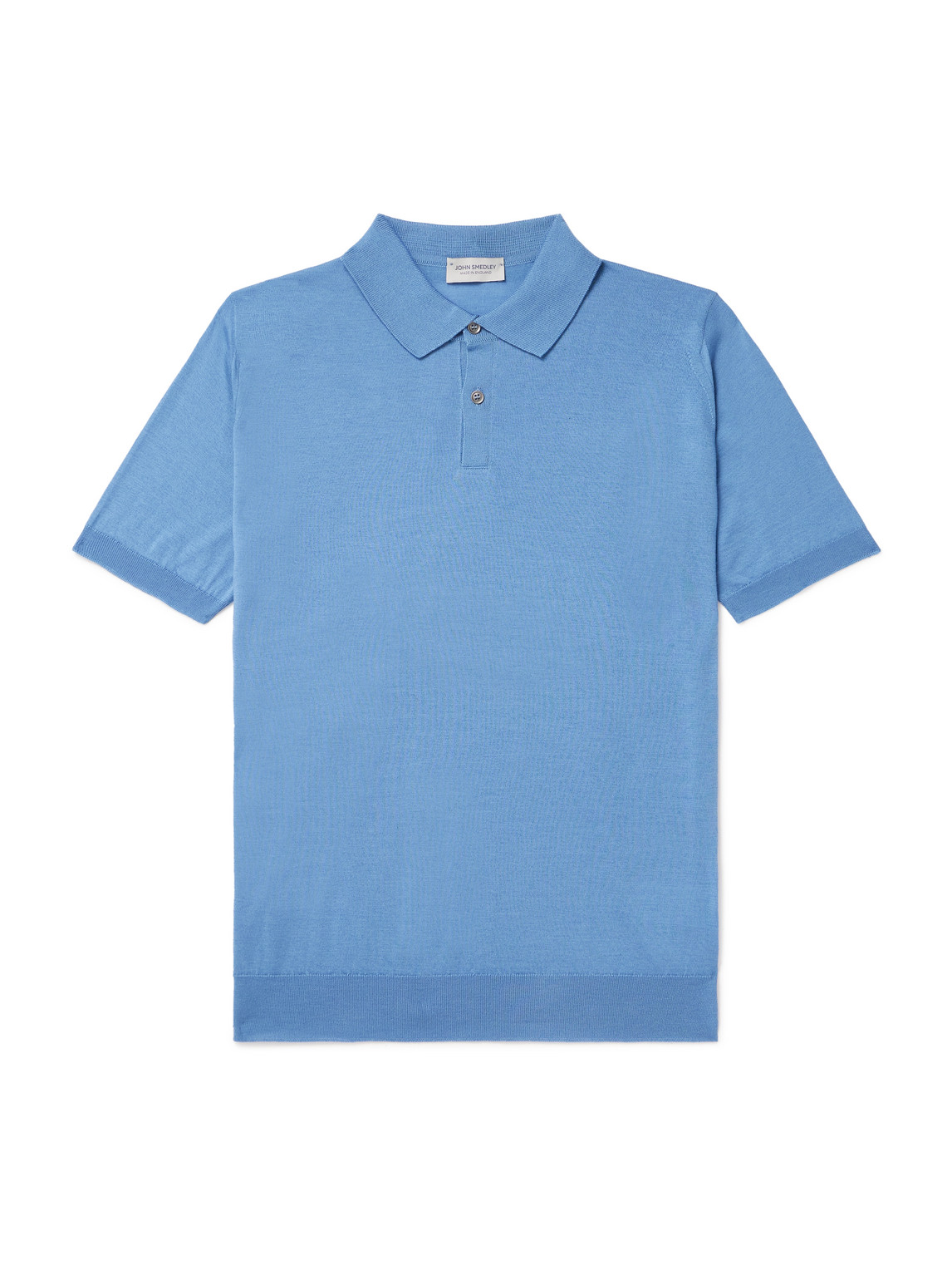 John Smedley Leyburn Merino Wool And Sea Island Cotton-blend Gauze Polo Shirt