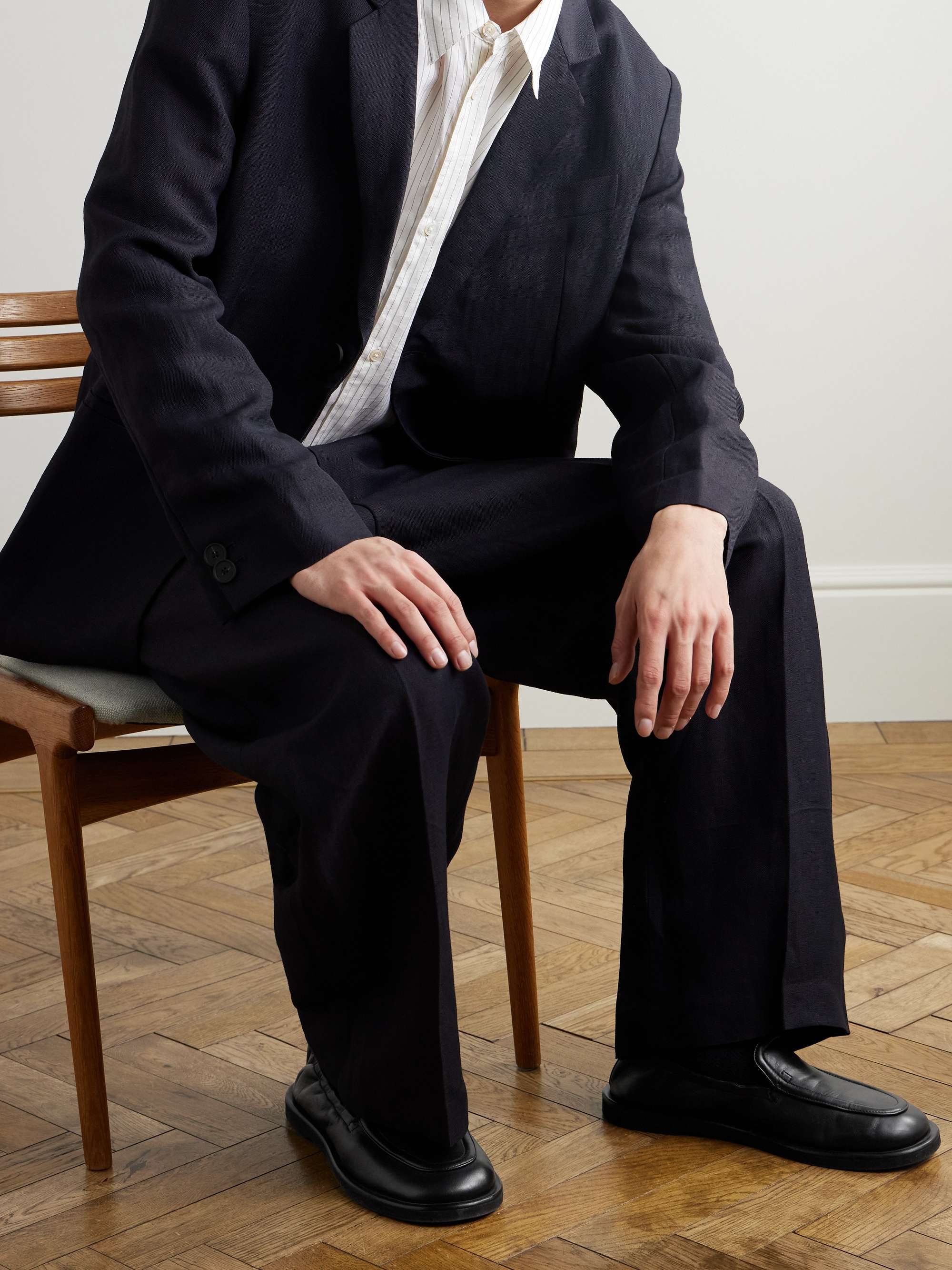 STUDIO NICHOLSON Donovan Leather Loafers for Men | MR PORTER