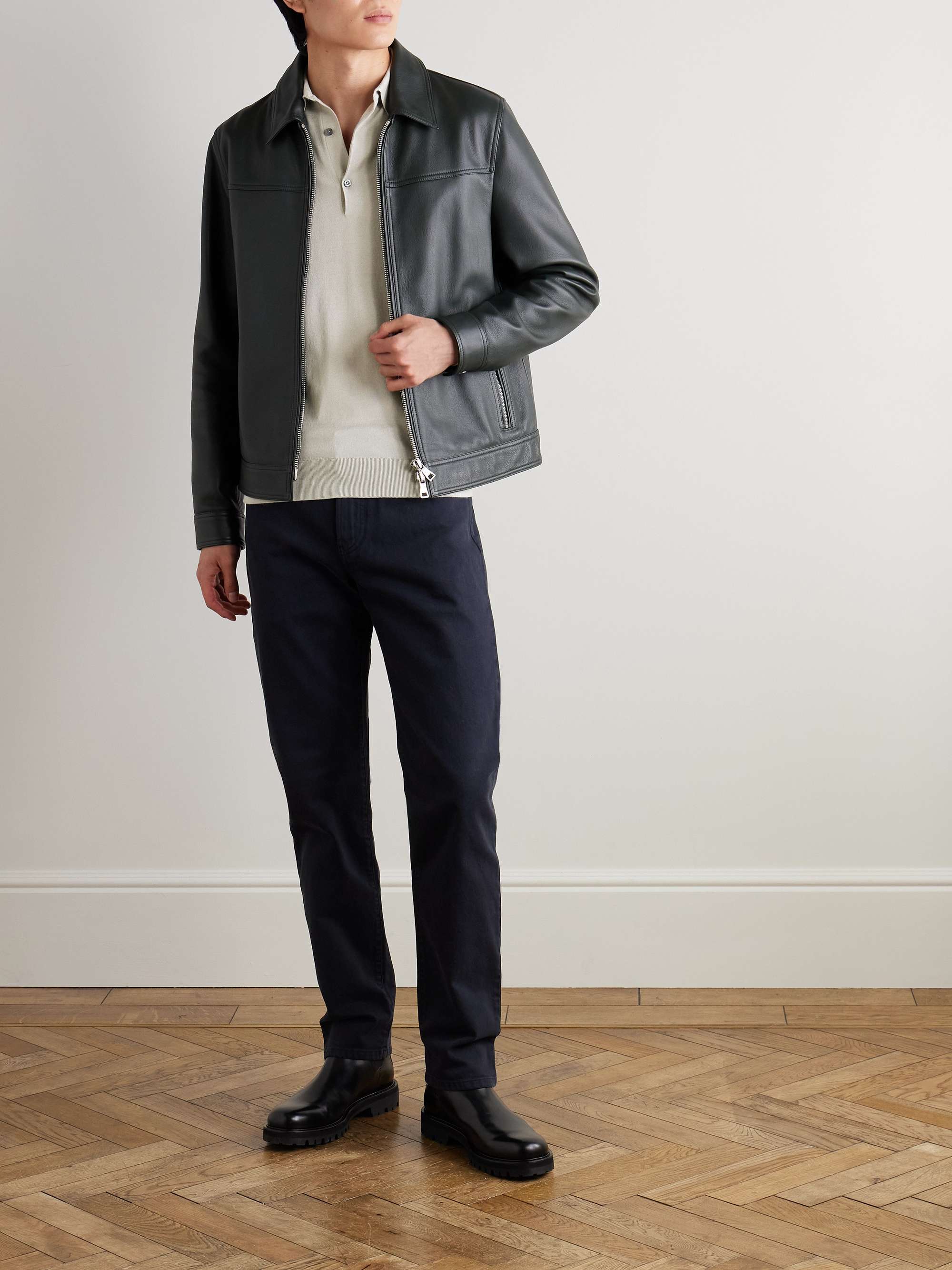 JOHN SMEDLEY Bradwell Slim-Fit Sea Island Cotton Polo Shirt