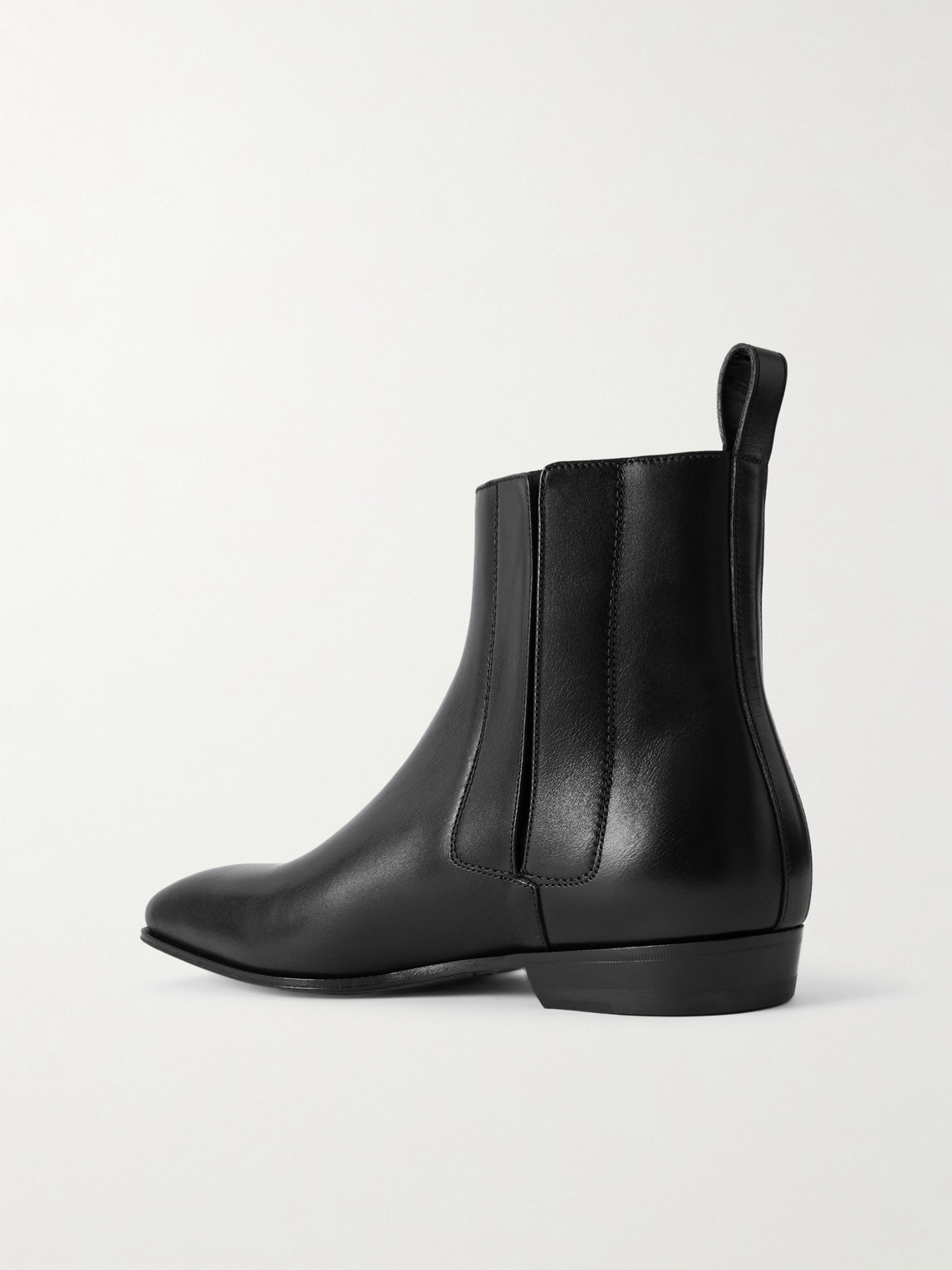 Manolo Blahnik Bruton 166 Leather Chelsea Boots In Black