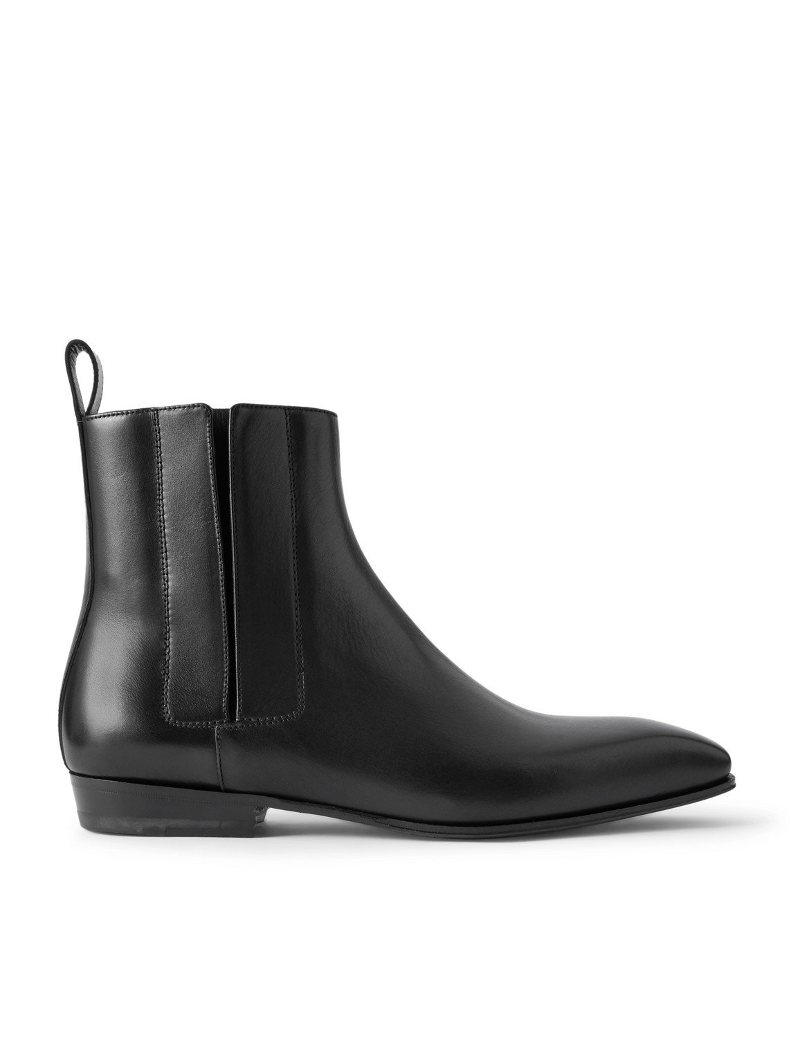 Manolo Blahnik Bruton 166 Leather Chelsea Boots In Black