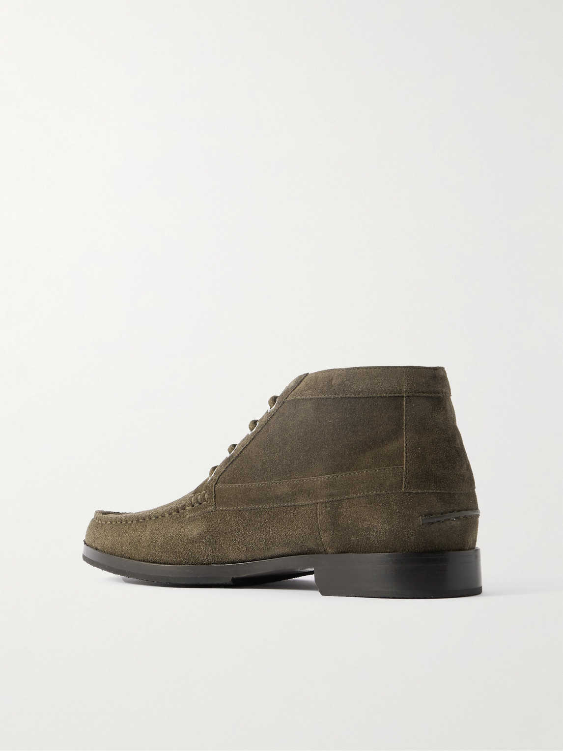 Manolo Blahnik Crosta Rhinebeck Suede Lace-up Boots In Animal Print