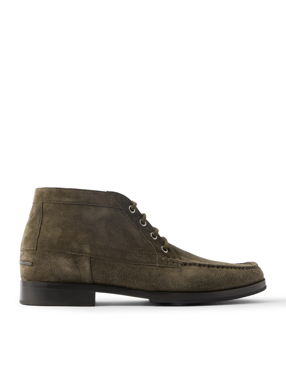 Manolo Blahnik Crosta Rhinebeck Suede Lace-up Boots In Animal Print