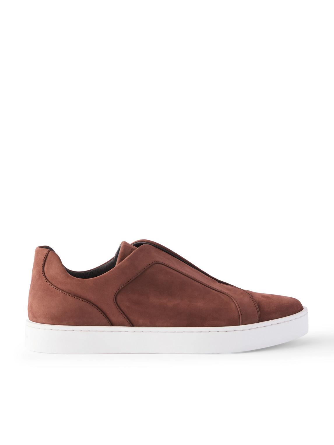 Manolo Blahnik Agilio Nubuck Slip-on Sneakers