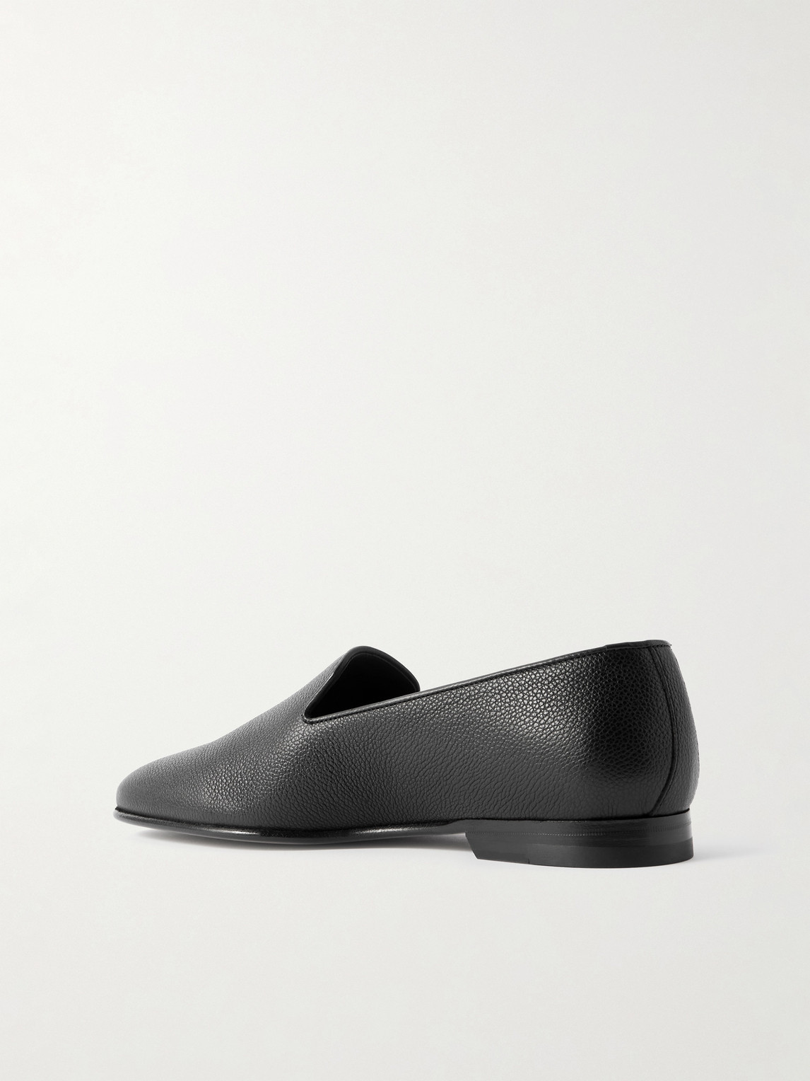 Manolo Blahnik Mario Leather Loafers In Black
