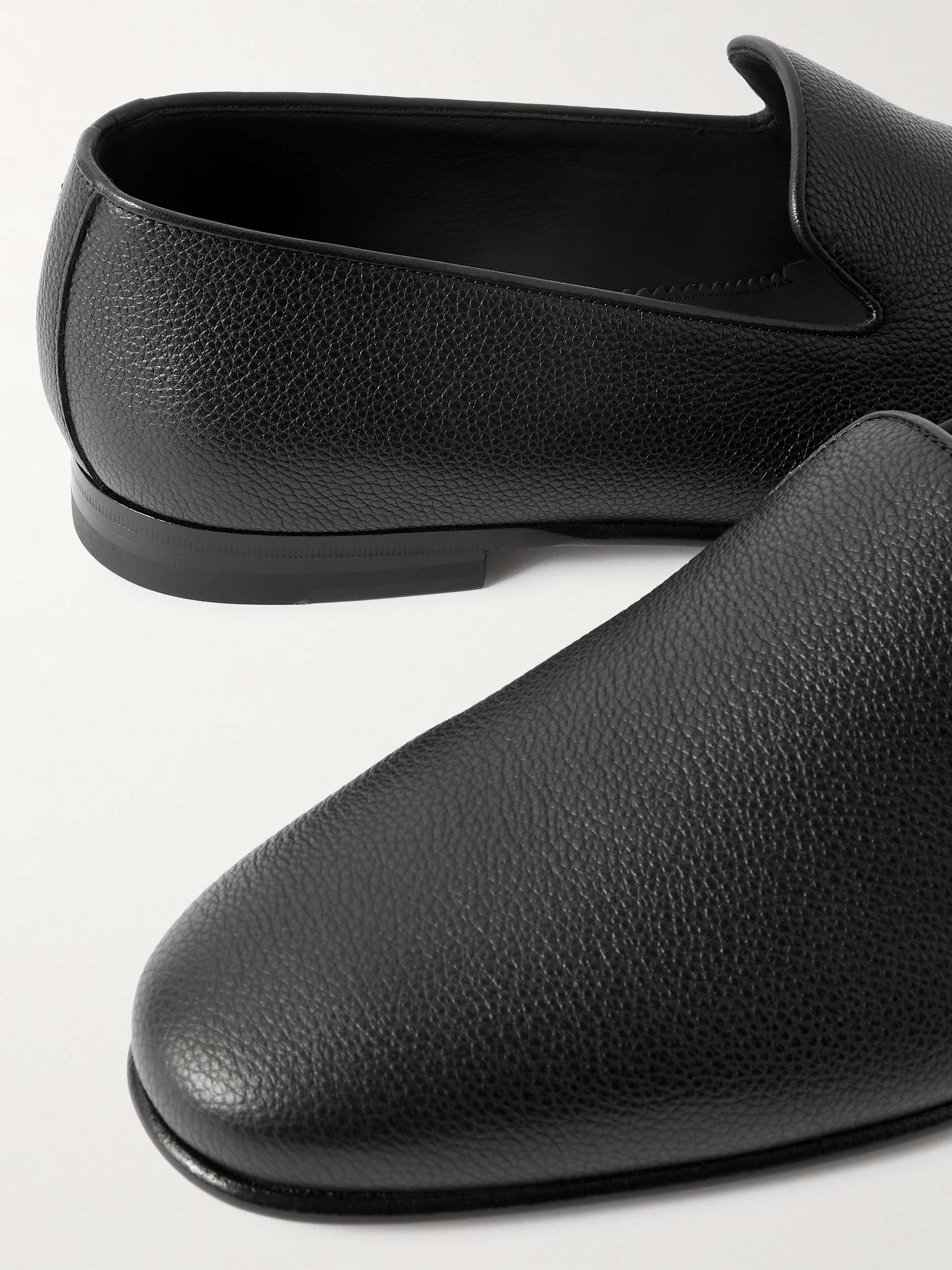 MANOLO BLAHNIK Mario Leather Loafers for Men | MR PORTER