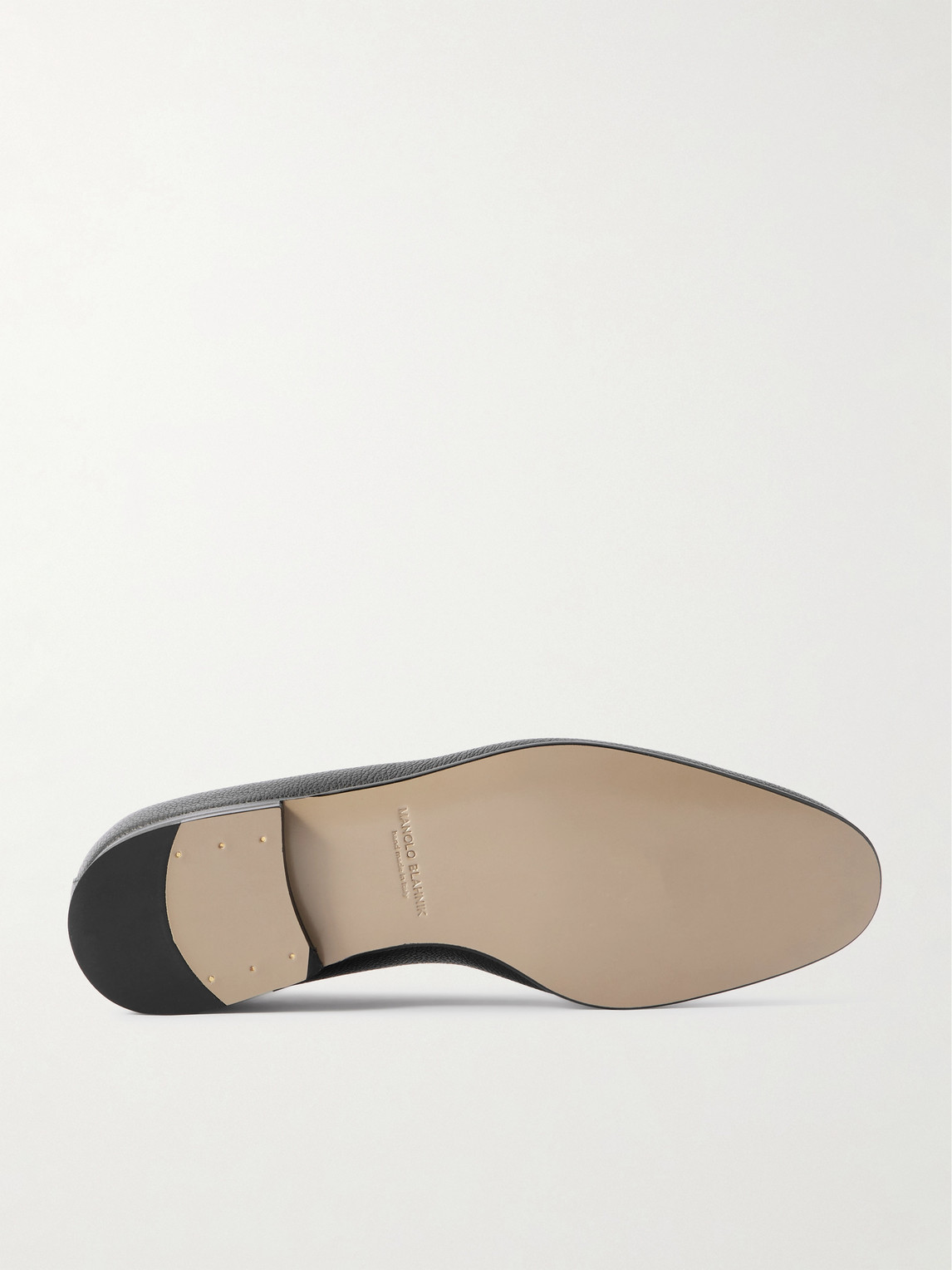 Manolo Blahnik Mario Leather Loafers In Black