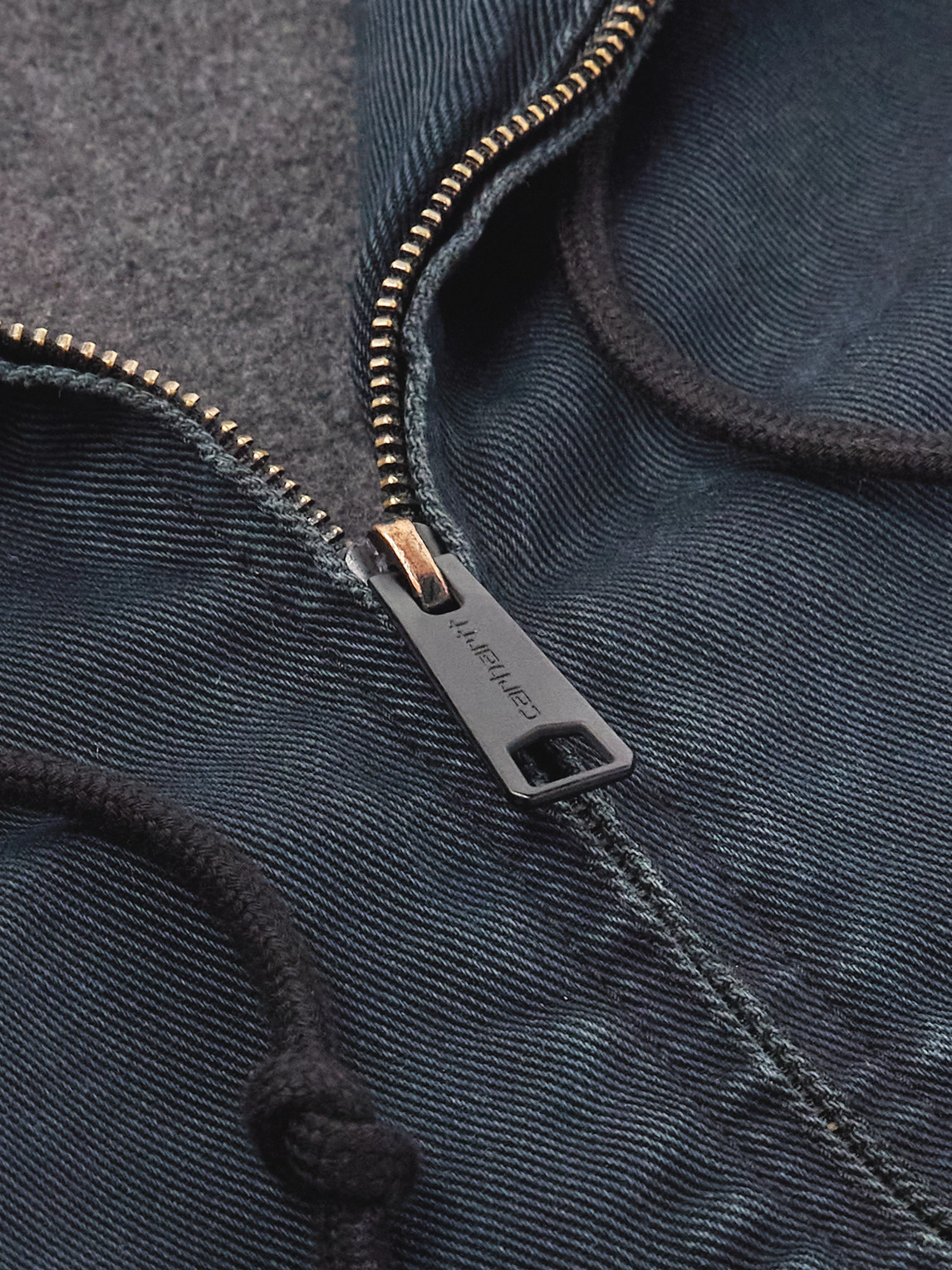 Carhartt Og Active Cotton-canvas Hooded Jacket In Blue