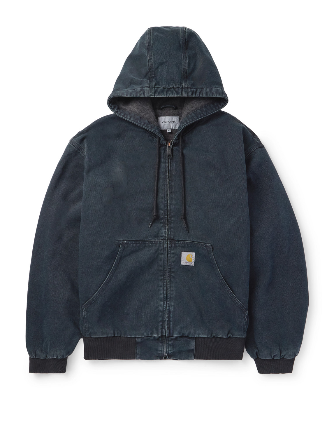 Carhartt Og Active Cotton-canvas Hooded Jacket In Blue