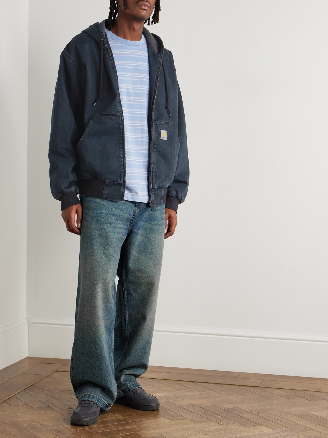 Carhartt Work In Progress Brandon Loose Straight Leg Jeans In Blue