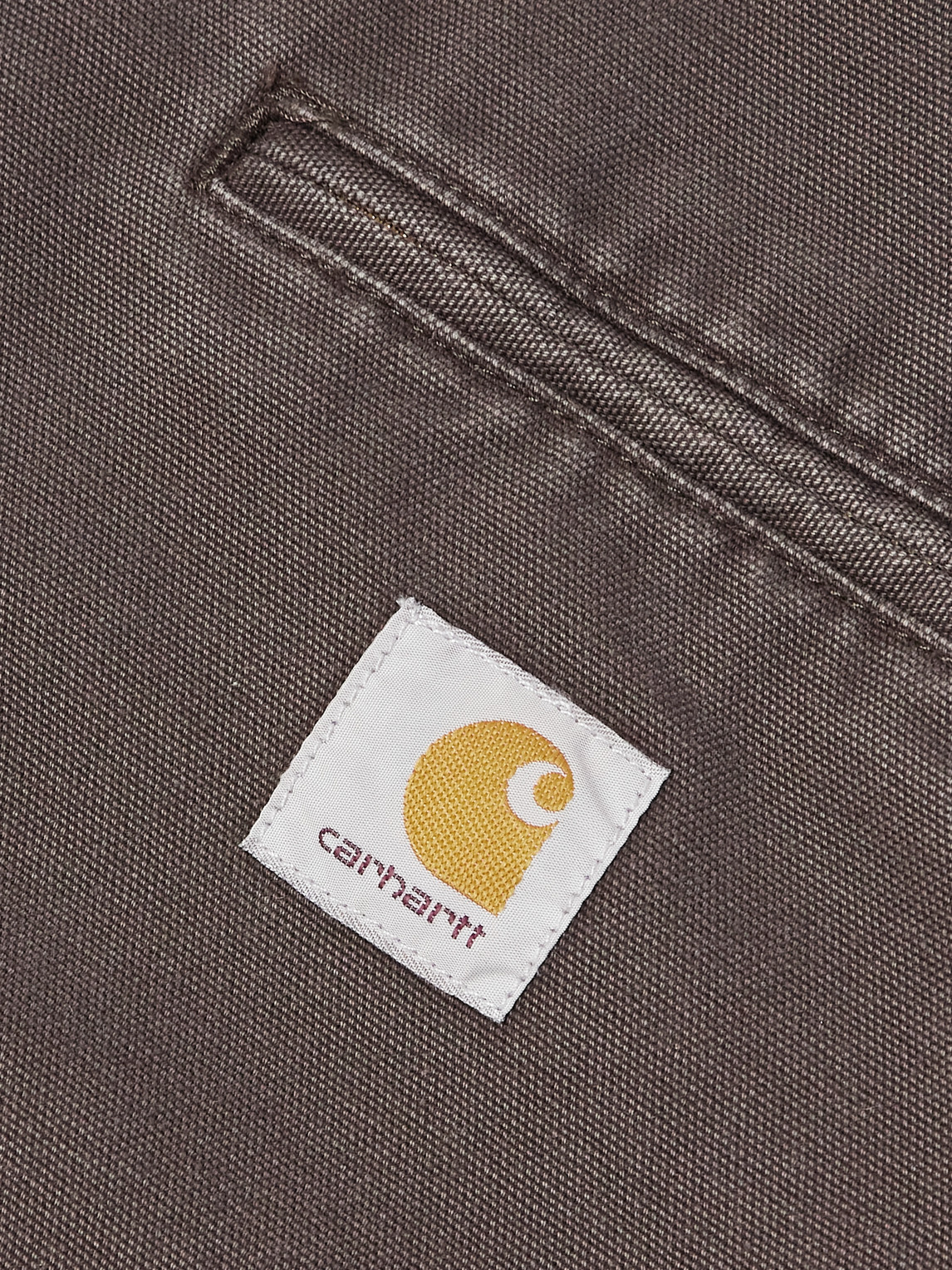 Carhartt Detroit Corduroy-trimmed Organic Cotton-canvas Jacket In Multi