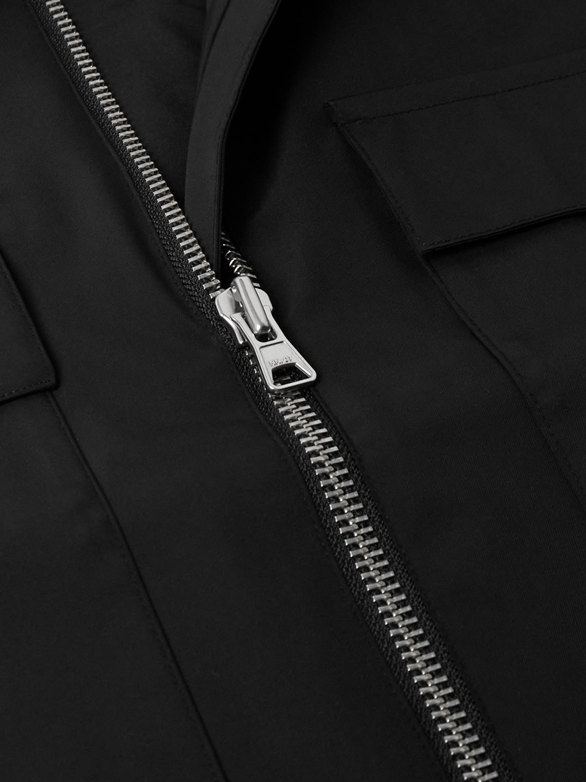 Nn07 Alban 1088 Recycled Grain De Poudre Overshirt In Black