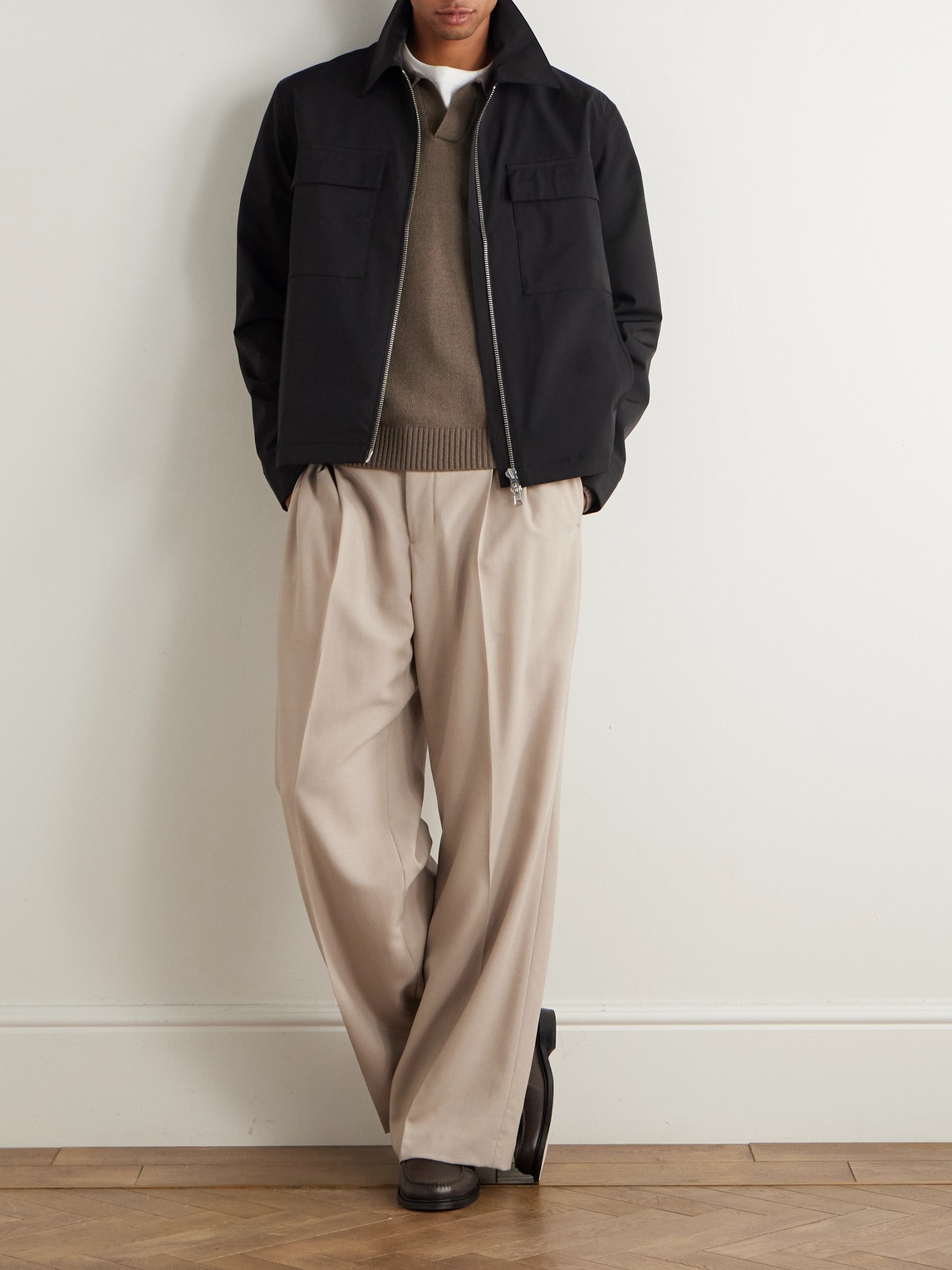 Nn07 Alban 1088 Recycled Grain De Poudre Overshirt In Black