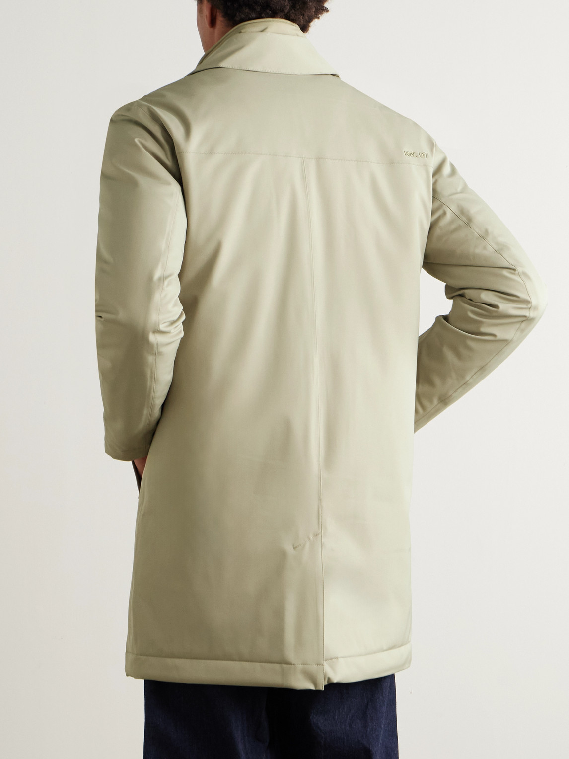  Nn07 - Blake 8240 Coated-twill Trench Coat - Men - Neutrals - S 
