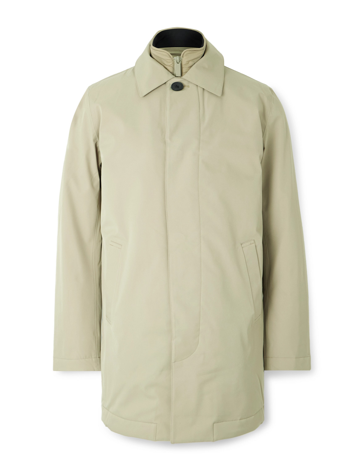 Nn07 Blake 8240 Coated-twill Trench Coat In Neutral