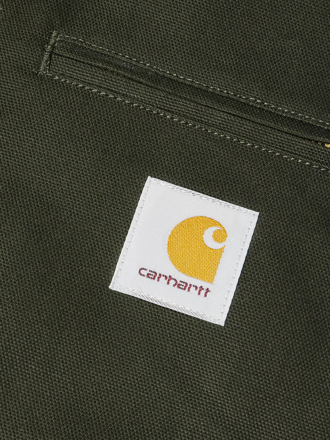 Carhartt Detroit Corduroy-trimmed Organic Cotton-canvas Jacket In Green