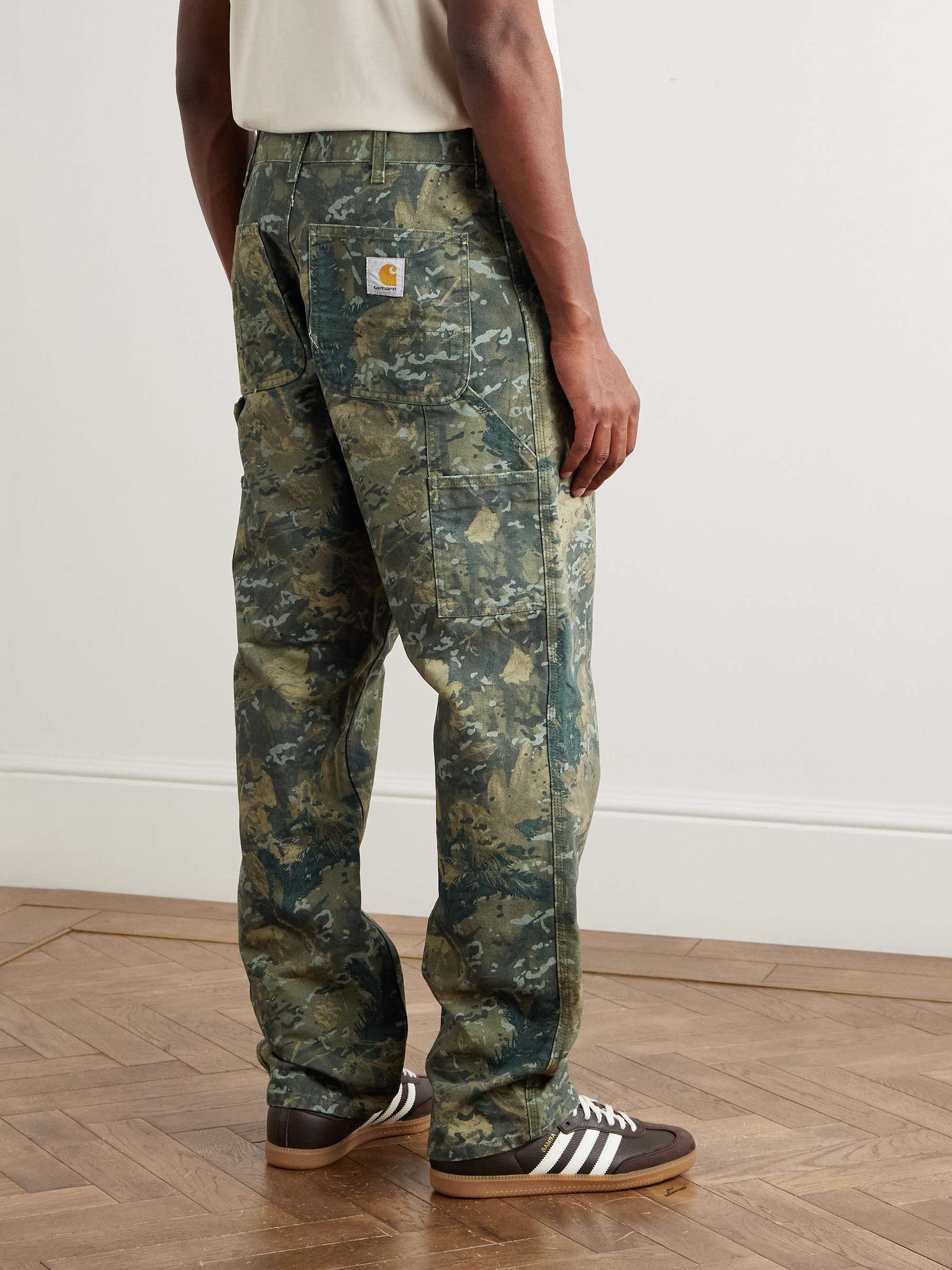 CARHARTT WIP Single Knee Straight-Leg Organic Cotton-Canvas Trousers