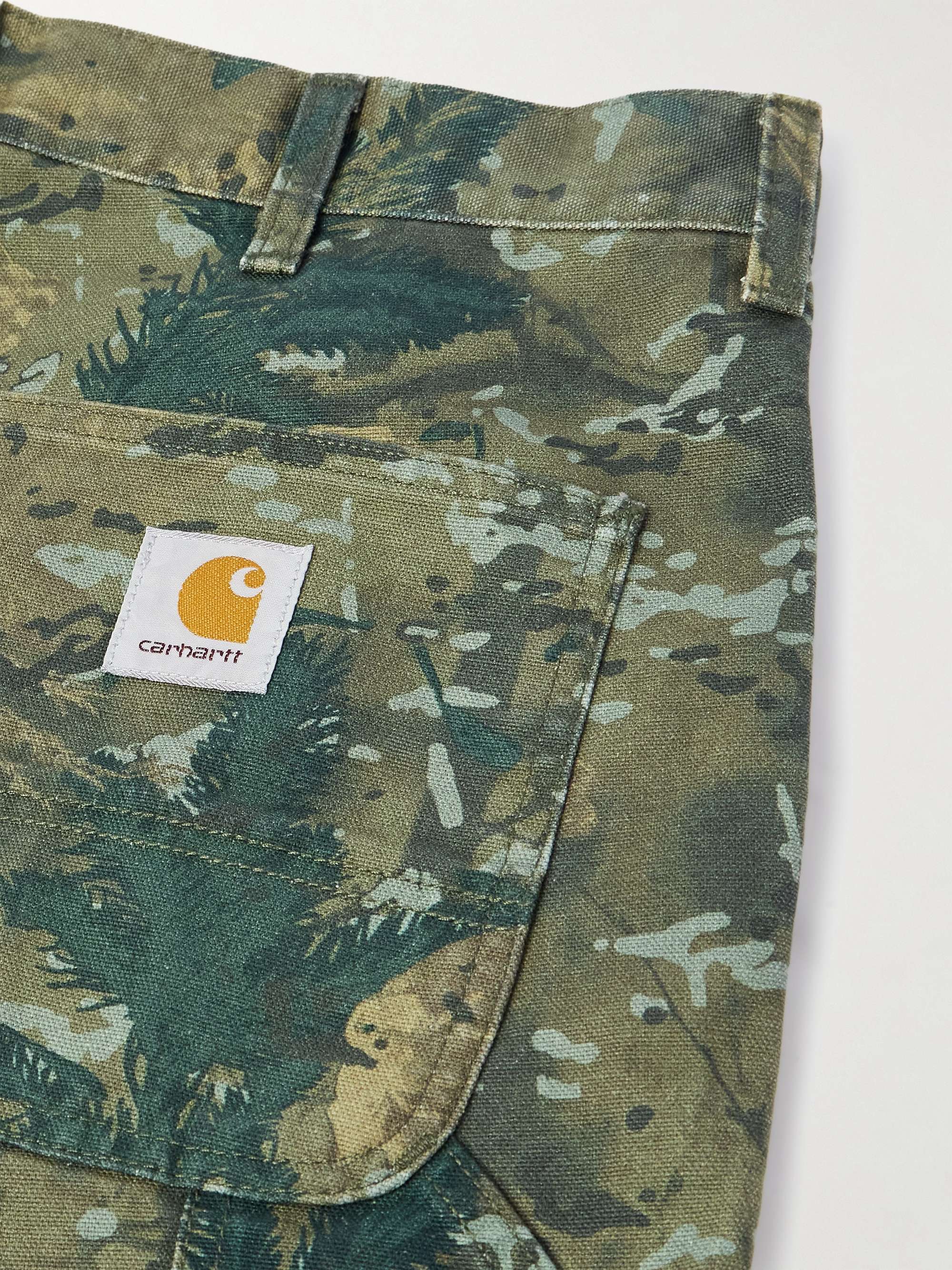 CARHARTT WIP Single Knee Straight-Leg Organic Cotton-Canvas Trousers