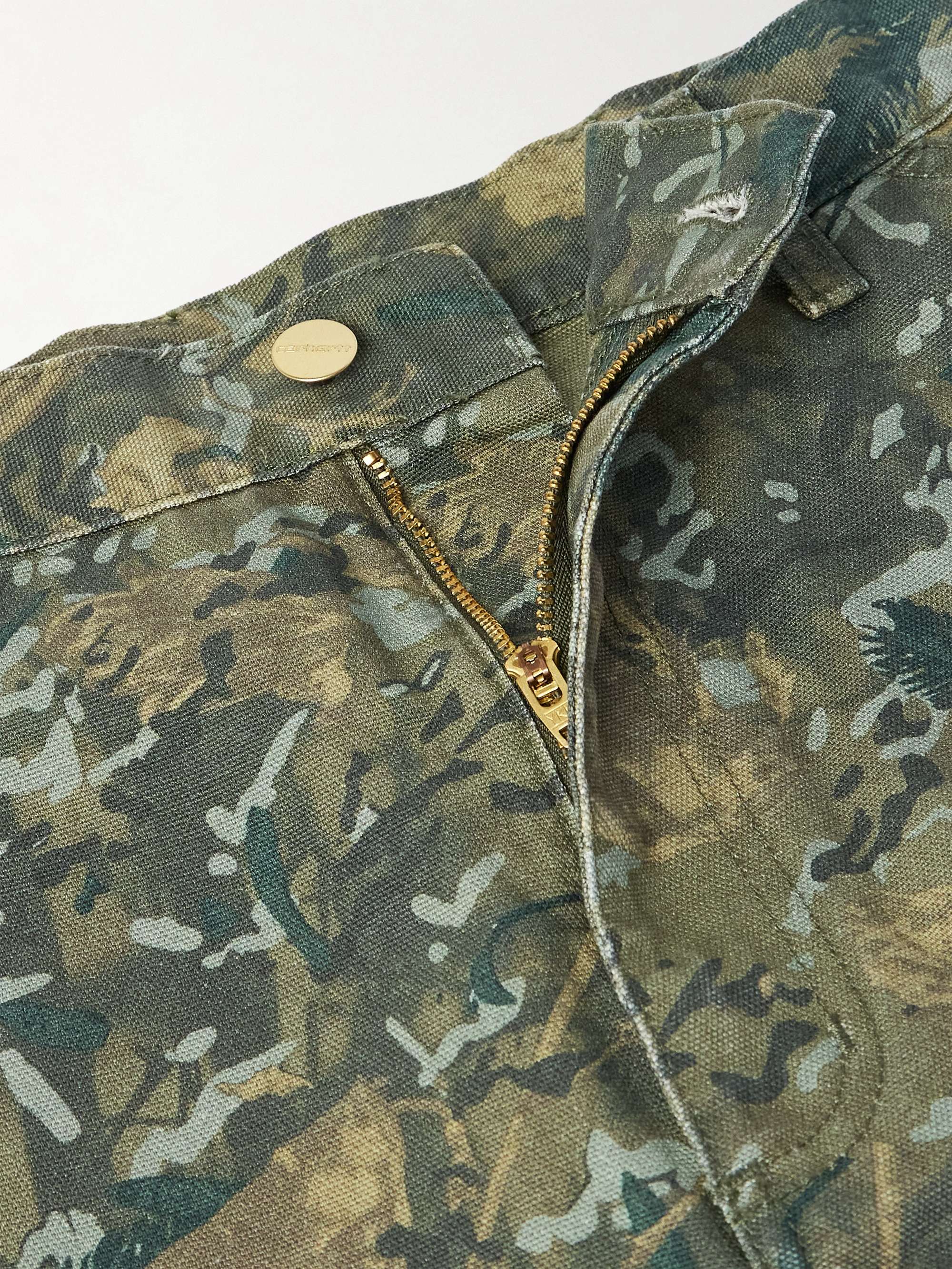 CARHARTT WIP Single Knee Straight-Leg Organic Cotton-Canvas Trousers