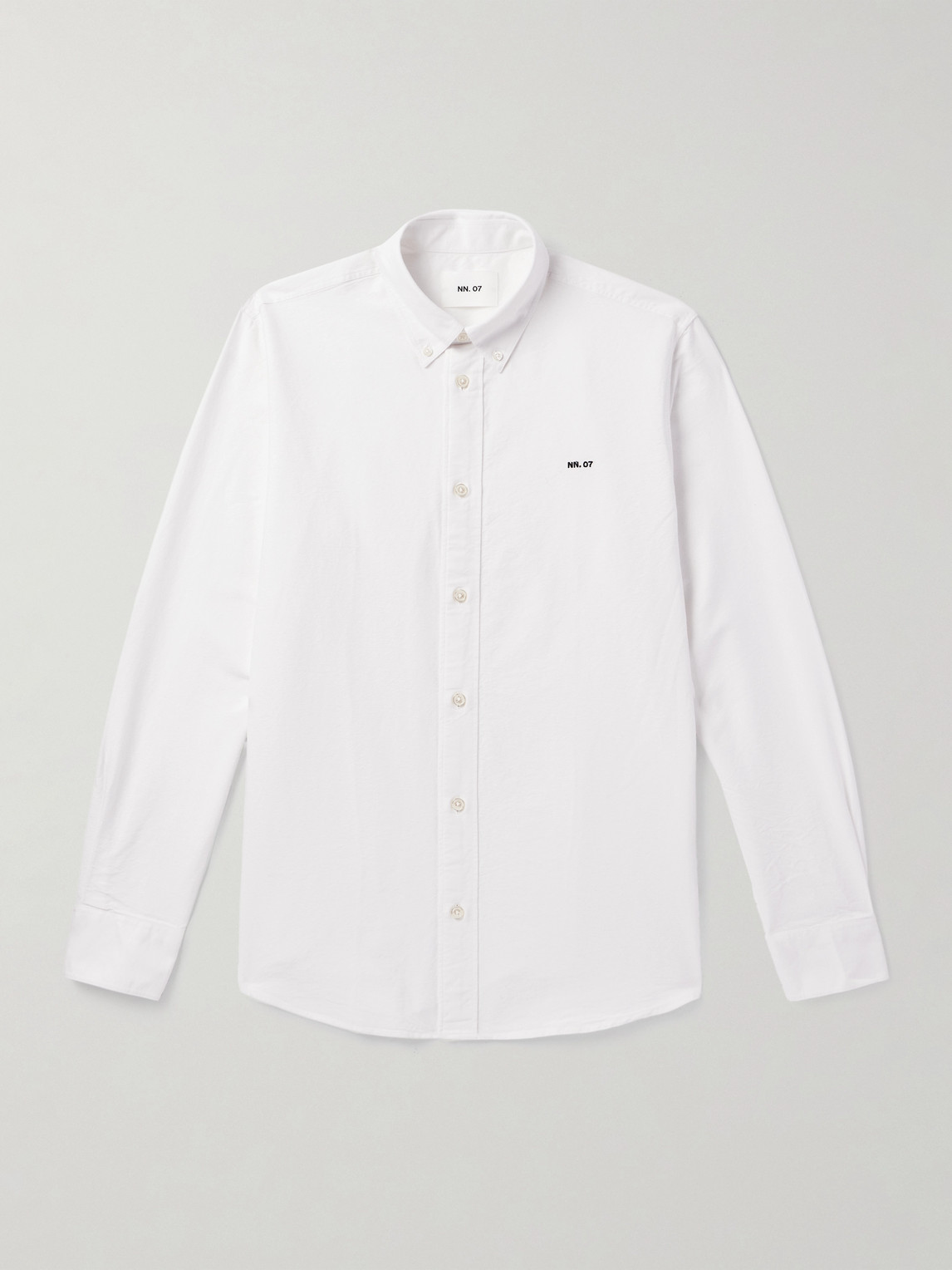 NN07 Colby 5910 Button-Down Collar Logo-Embroidered Organic Cotton hirt - Men