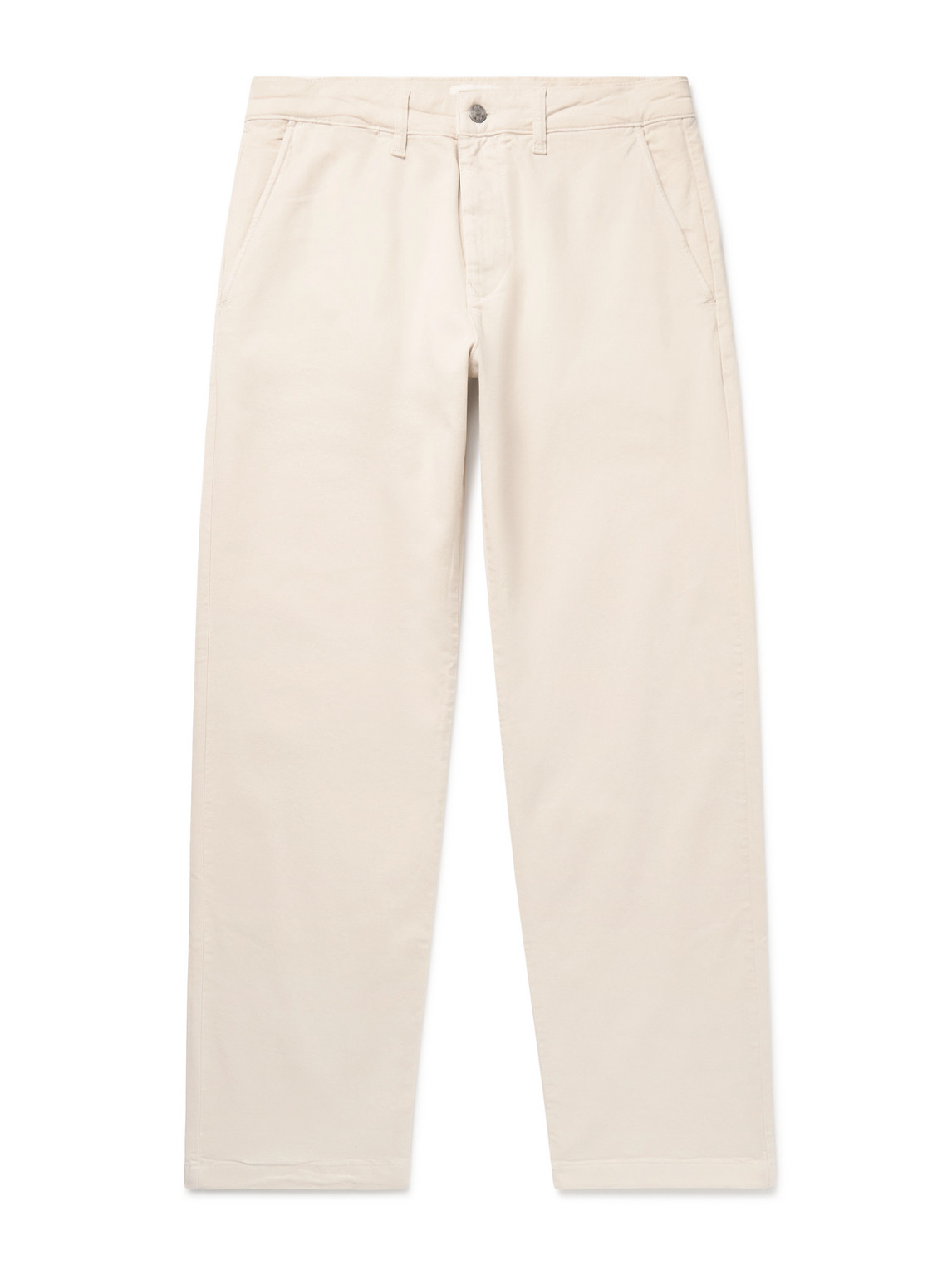 Nn07 Aden 1923 Straight-leg Organic Cotton-blend Twill Chinos In Neutrals