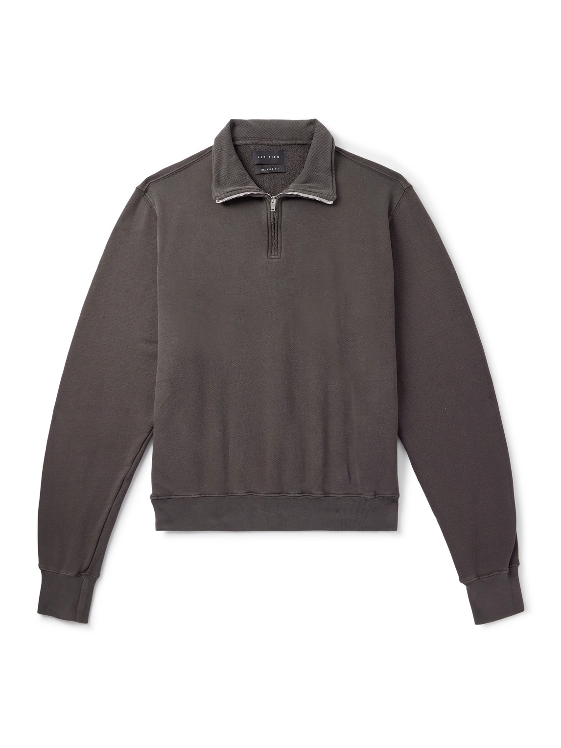 Yacht Garment-Dyed Cotton-Jersey Half-Zip Sweatshirt