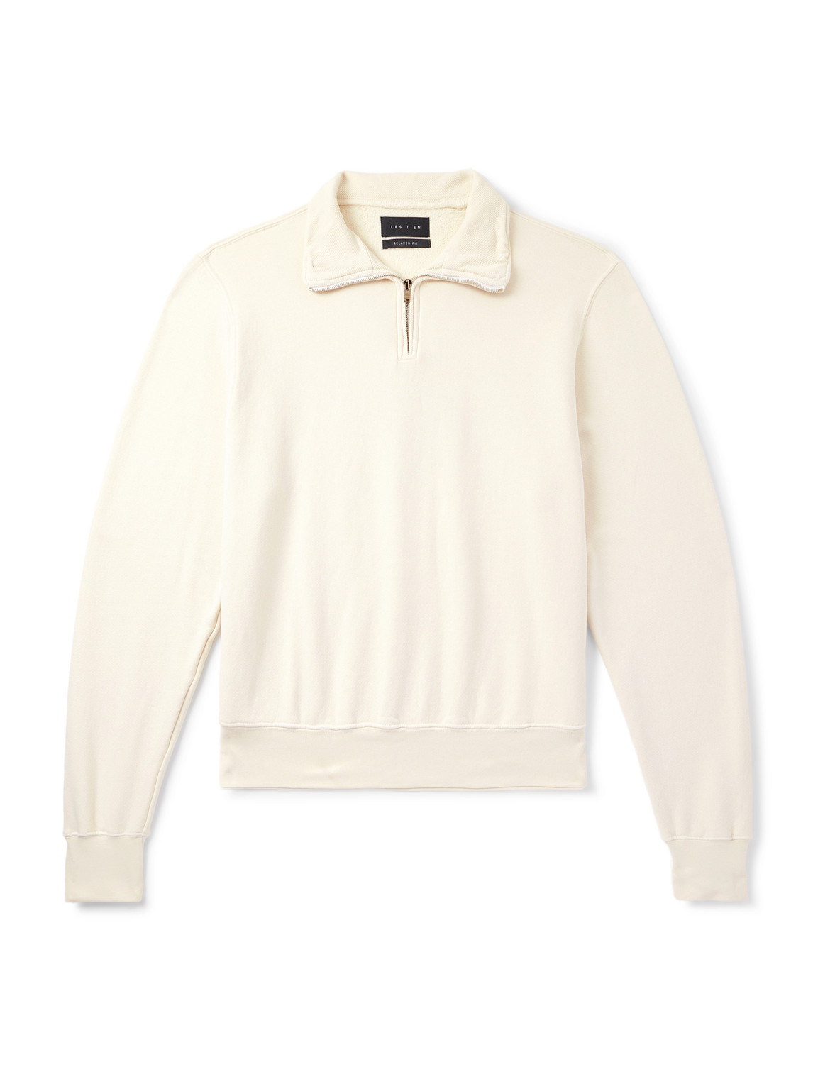 Yacht Garment-Dyed Cotton-Jersey Half-Zip Sweatshirt