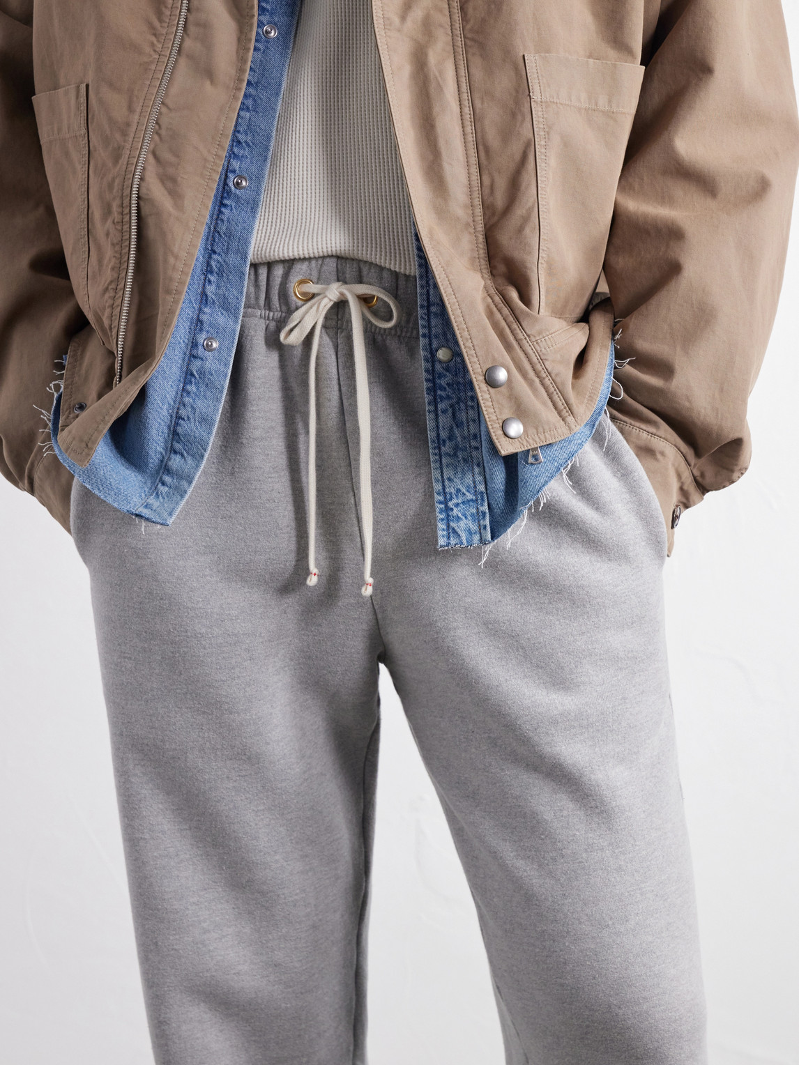 Heavyweight Structured-Fleece Cotton-Jersey Sweatpants