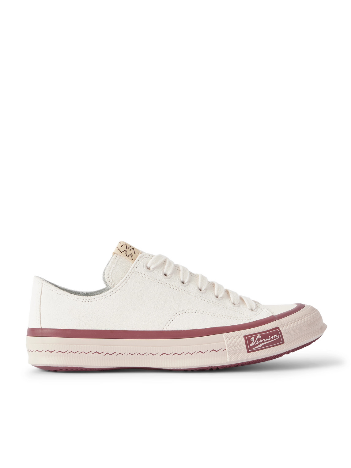 Visvim Skagway Lo Suede Sneakers In White
