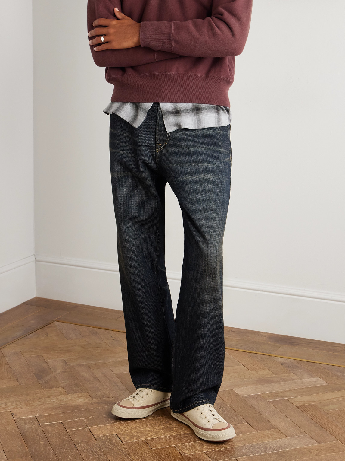 Visvim Skagway Low Top Sneaker In Gold