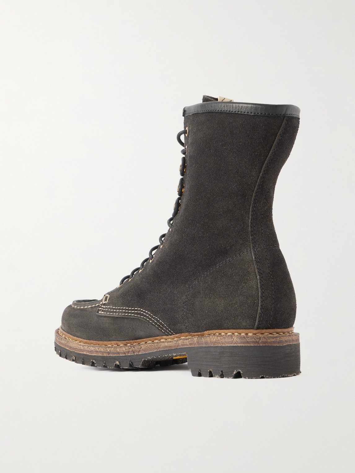  Visvim - Hi-folk Scout Moc Suede Boots - Men - Black - Us 8 
