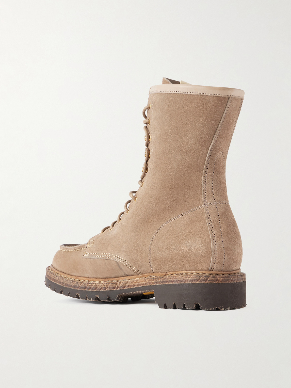  Visvim - Hi-folk Scout Moc Suede Boots - Men - Neutrals - Us 8 