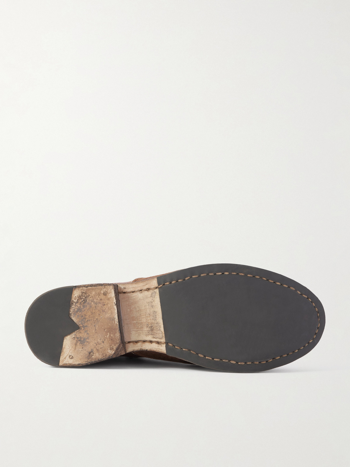  Visvim - Virgil Distressed Leather Lace-up Boots - Men - Brown - Us 9 