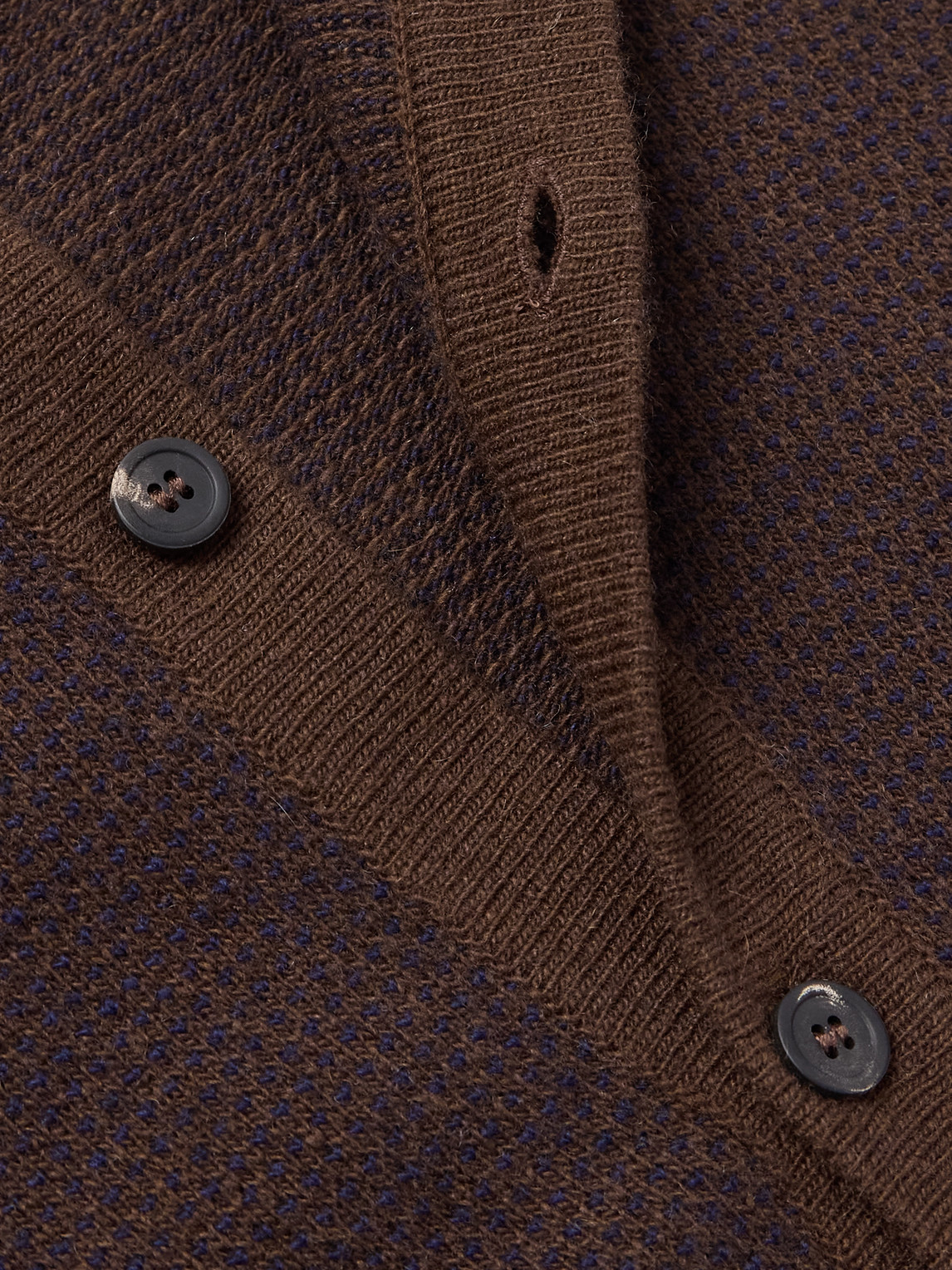 Altea Slim-fit Wool And Cashmere-blend Shirt In Brown