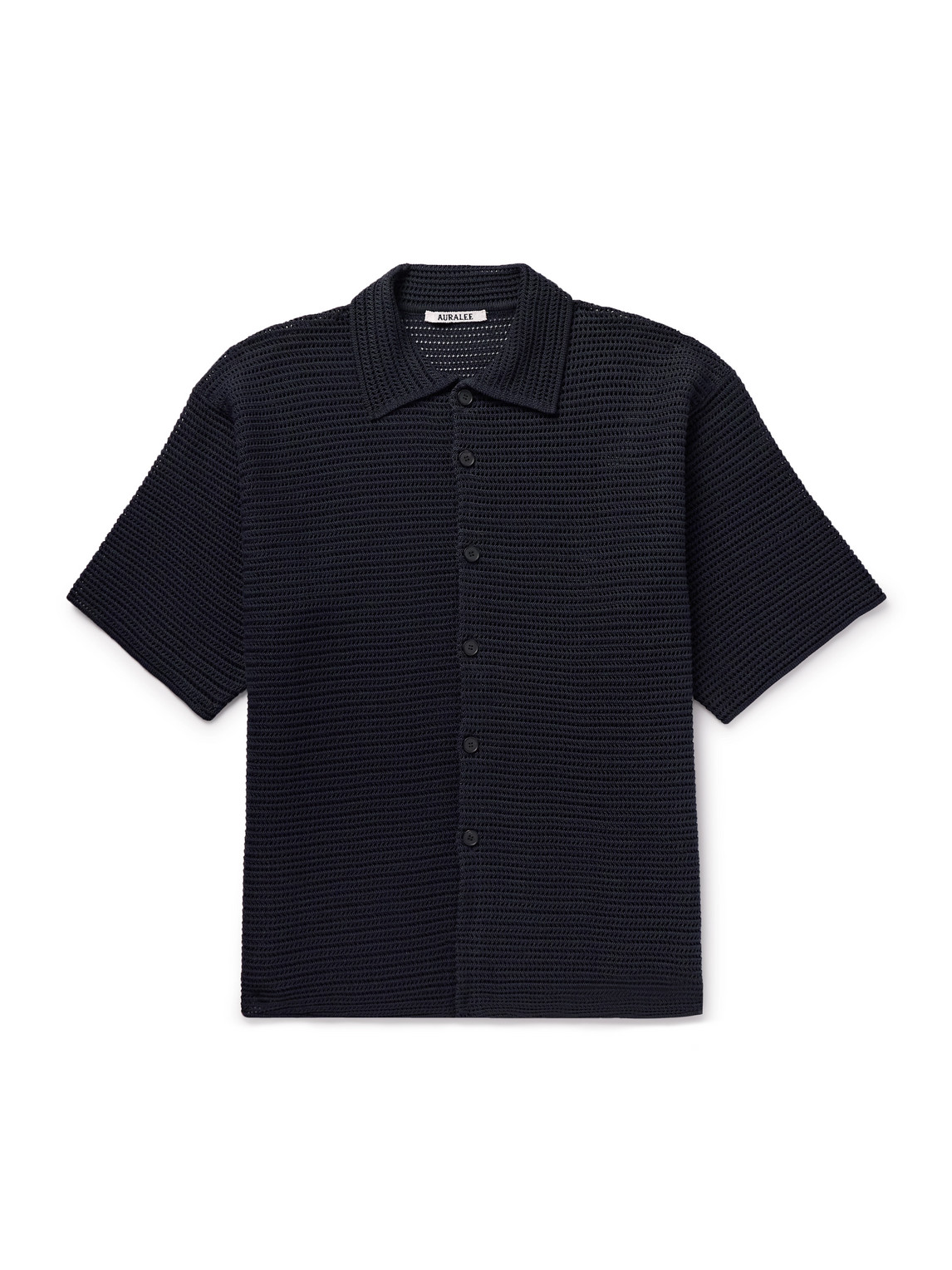 Open-Knit Cotton Shirt