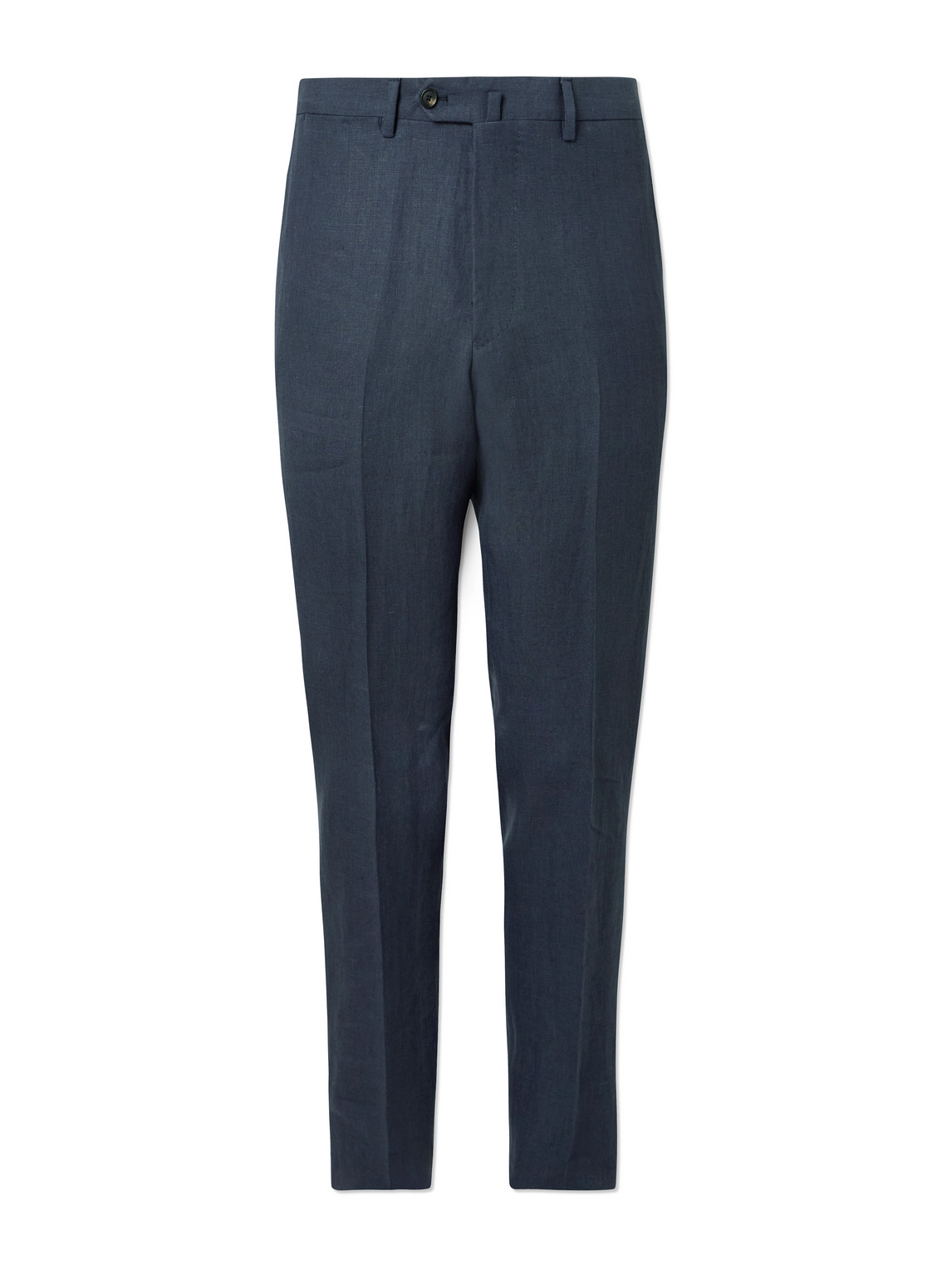 Straight-Leg Linen Suit Trousers